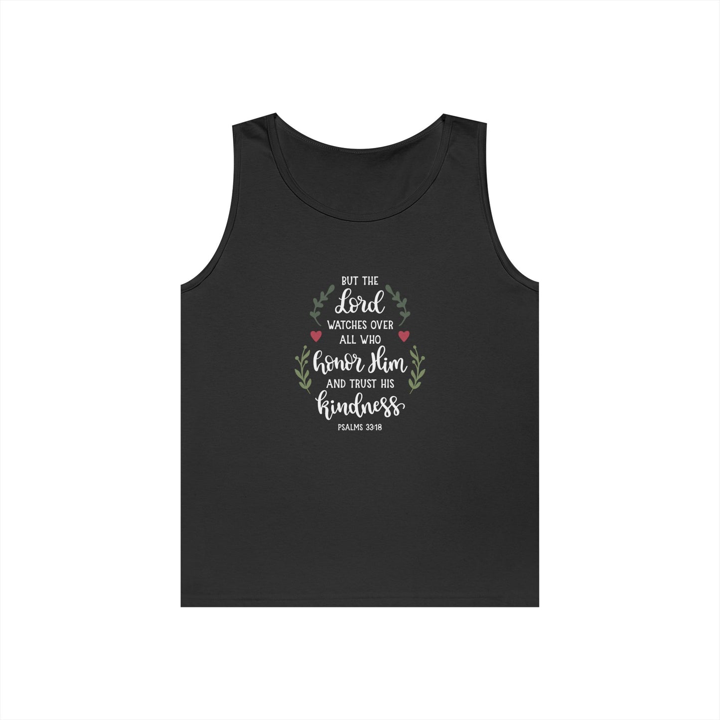 Inspirational Unisex Heavy Cotton Tank Top - 'But the Lord Watches Over' Design
