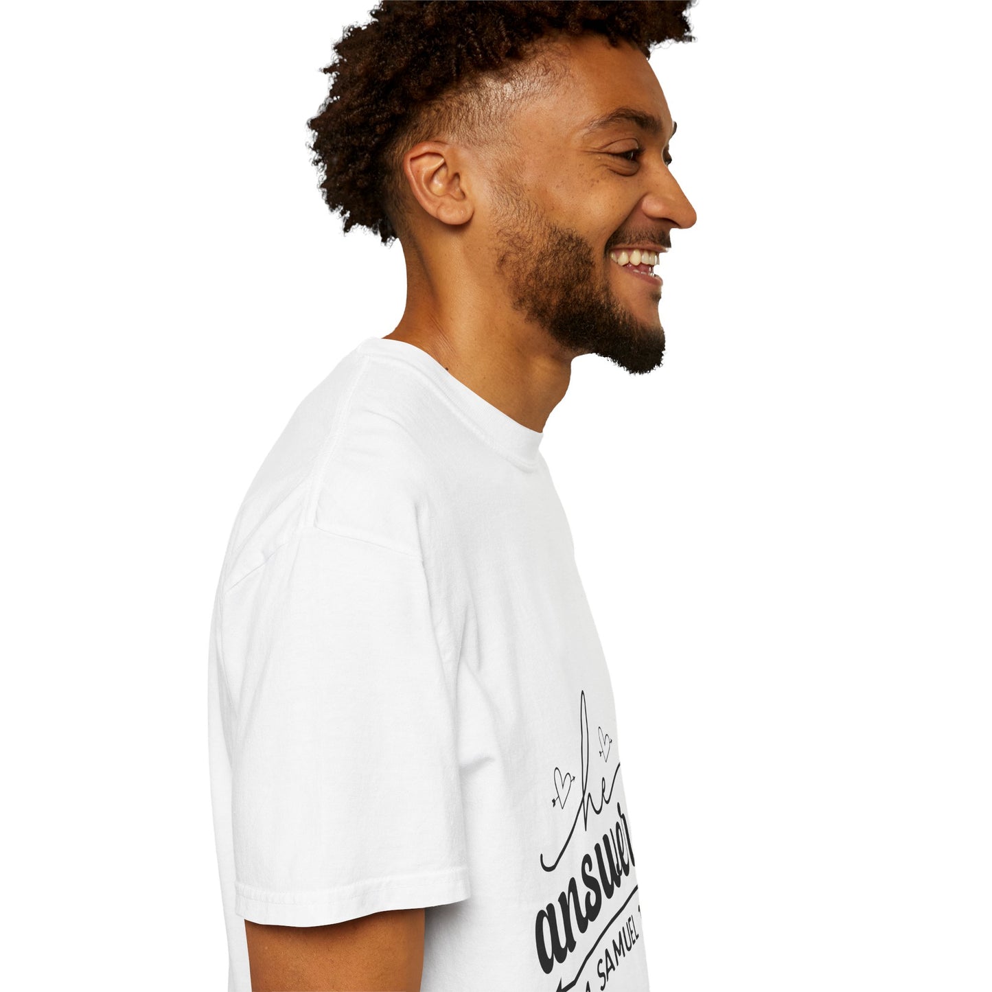 He Answered Unisex Garment-Dyed T-Shirt - Inspirational Faith Tee