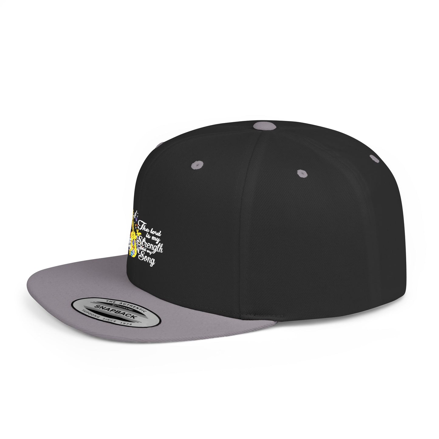 Inspirational Music Snapback Hat - "The Lord is My Strength" Design