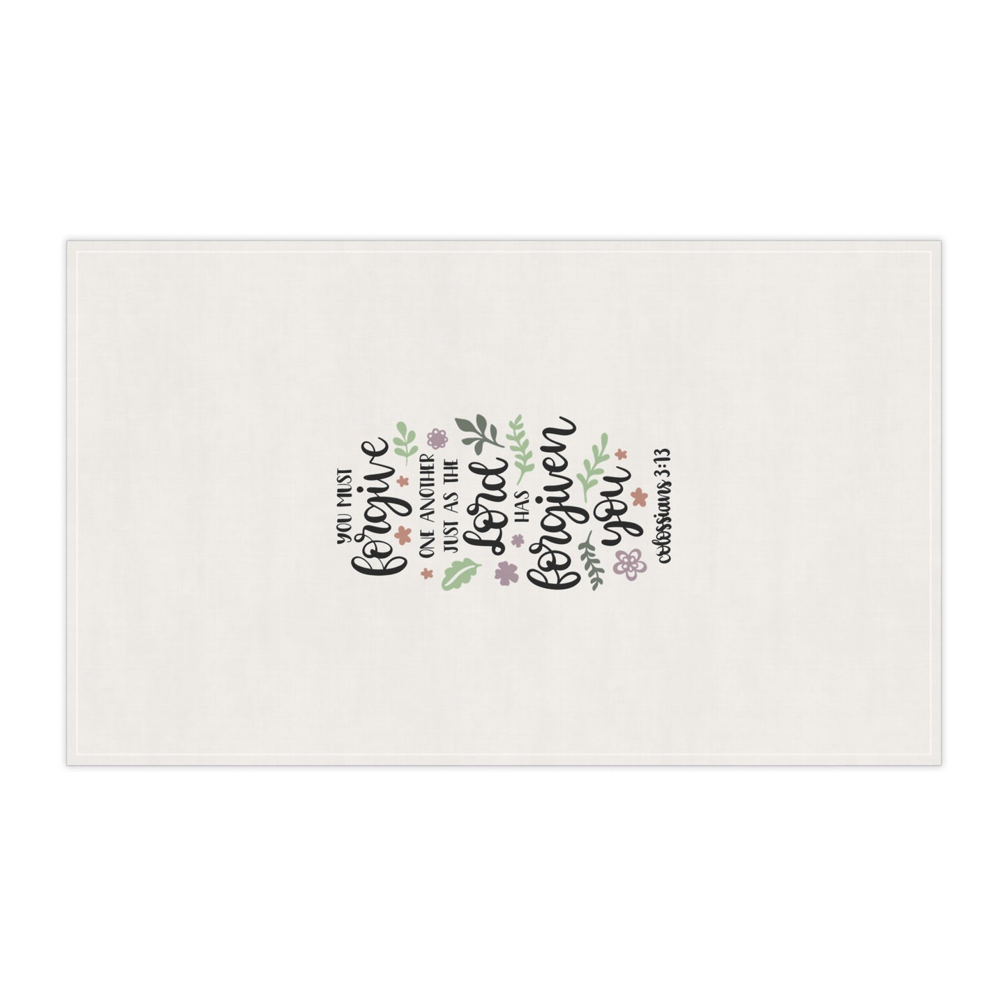 Inspirational Forgiveness Tea Towels - Cotton & Poly, Kitchen Decor, Bible Verse Gift