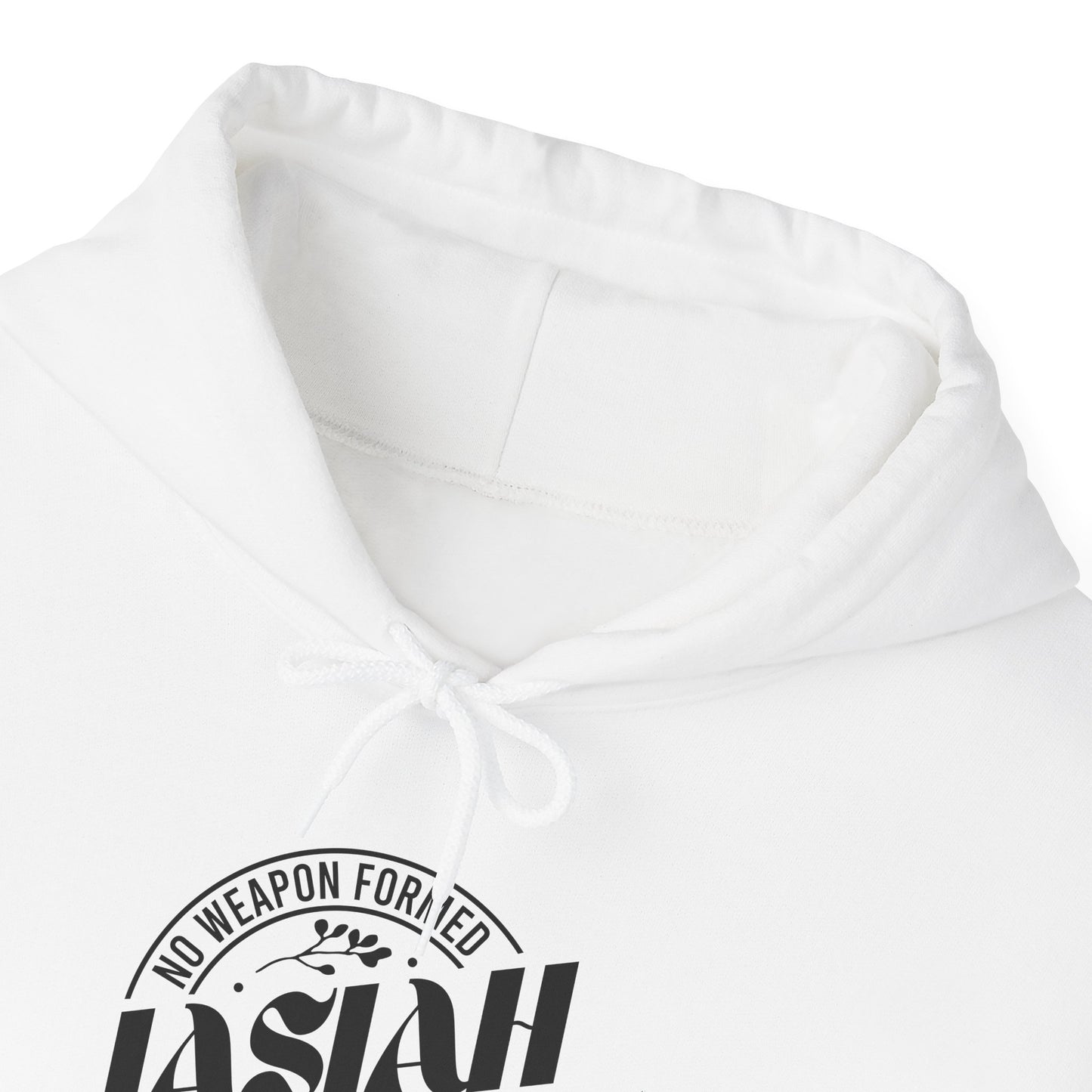 Unisex Inspirational Quote Hoodie - "Against Me Shall Prevail" - Christian Shirts and More