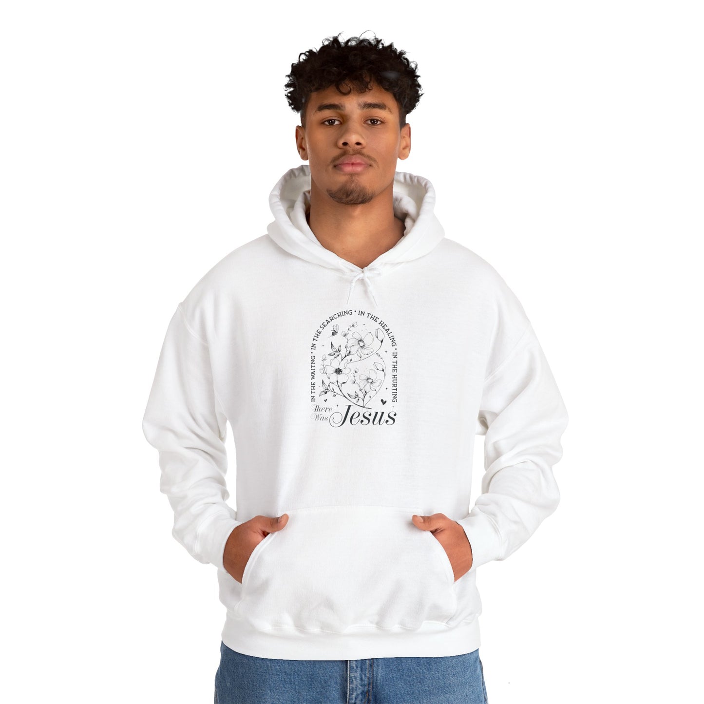 Vintage Jesus Floral Hoodie - Unisex Heavy Blend™ Sweatshirt - Christian Shirts and More