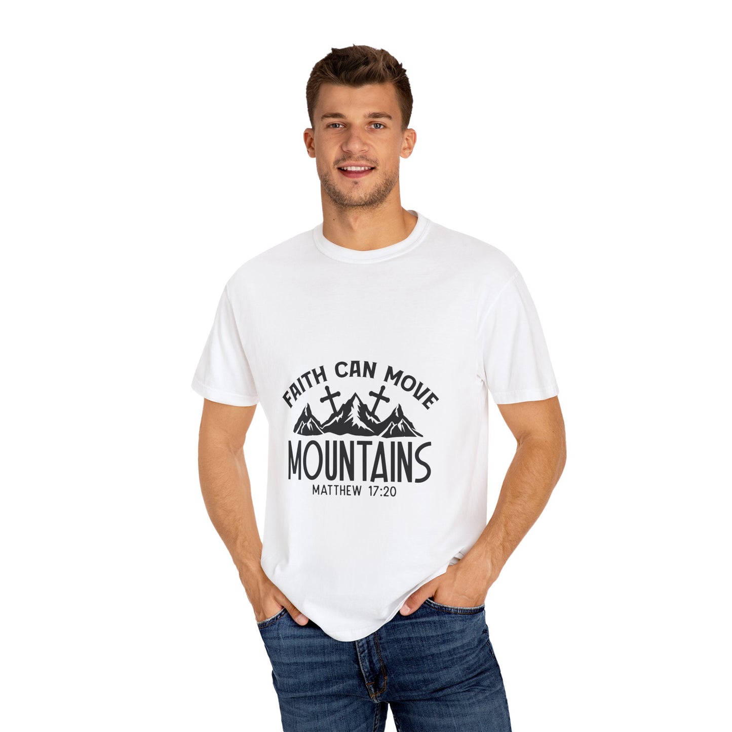 Faith Can Move Mountains Unisex T-Shirt - Inspirational Christian Tee
