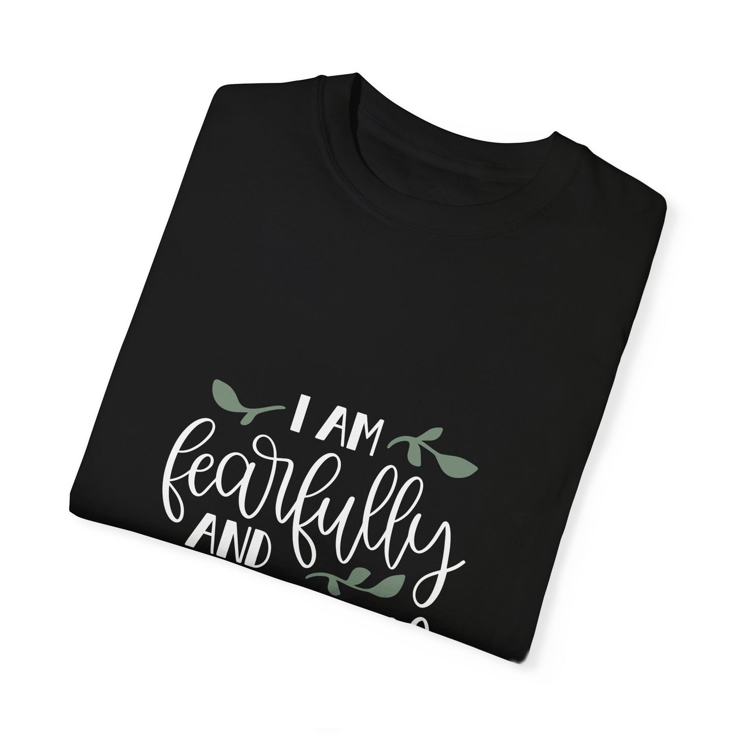 Fearfully and Wonderfully Made T-Shirt | Unisex Garment-Dyed Tee for Faith & Inspiration