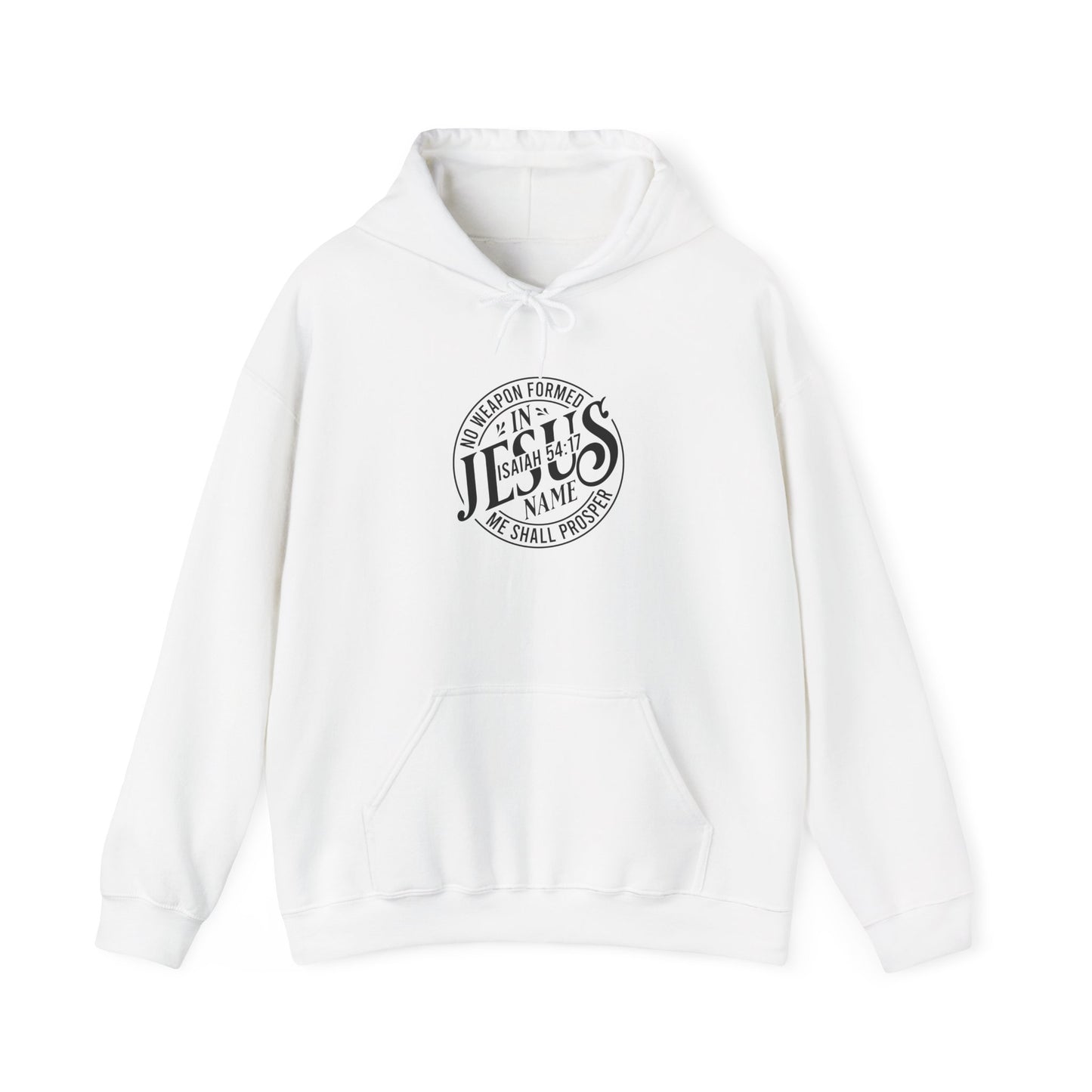 Unisex Heavy Blend™ Hooded Sweatshirt - "In His Name We Shall Prosper" - Christian Inspirational Apparel - Christian Shirts and More