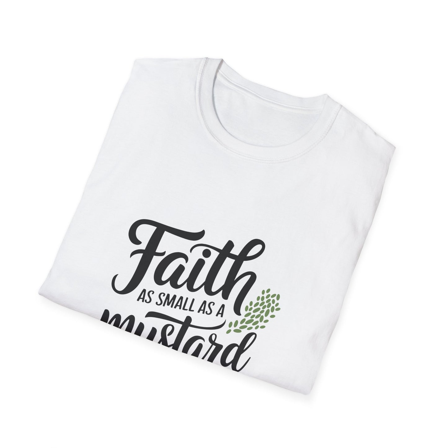 Faith Mustard Seed Unisex T-Shirt - Inspirational Luke 17:6 Tee - Christian Shirts and More