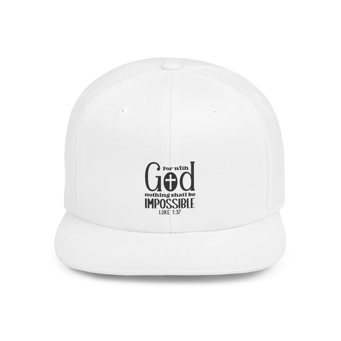 Flat Bill Snapback - Christian Shirts and More
