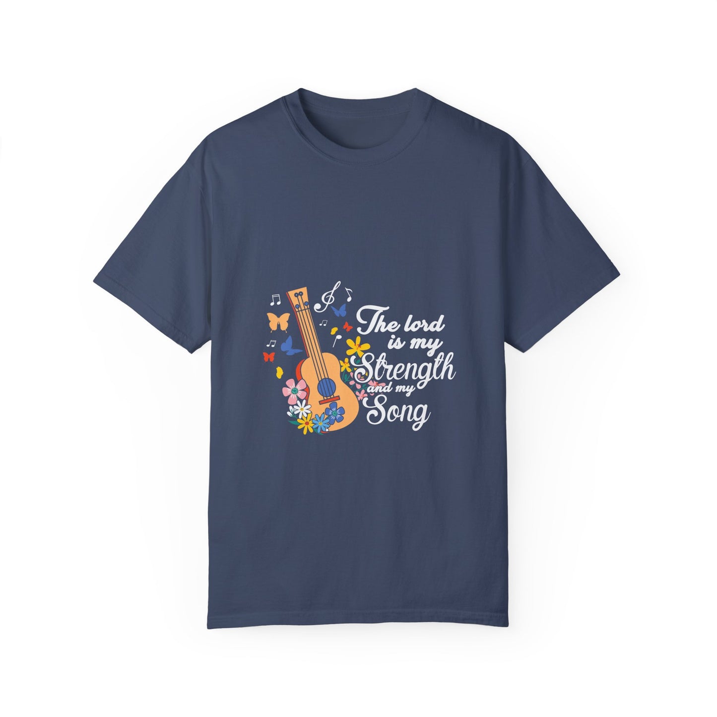 Inspirational Unisex T-Shirt - "The Lord is my Strength and my Song" - Christian Shirts and More