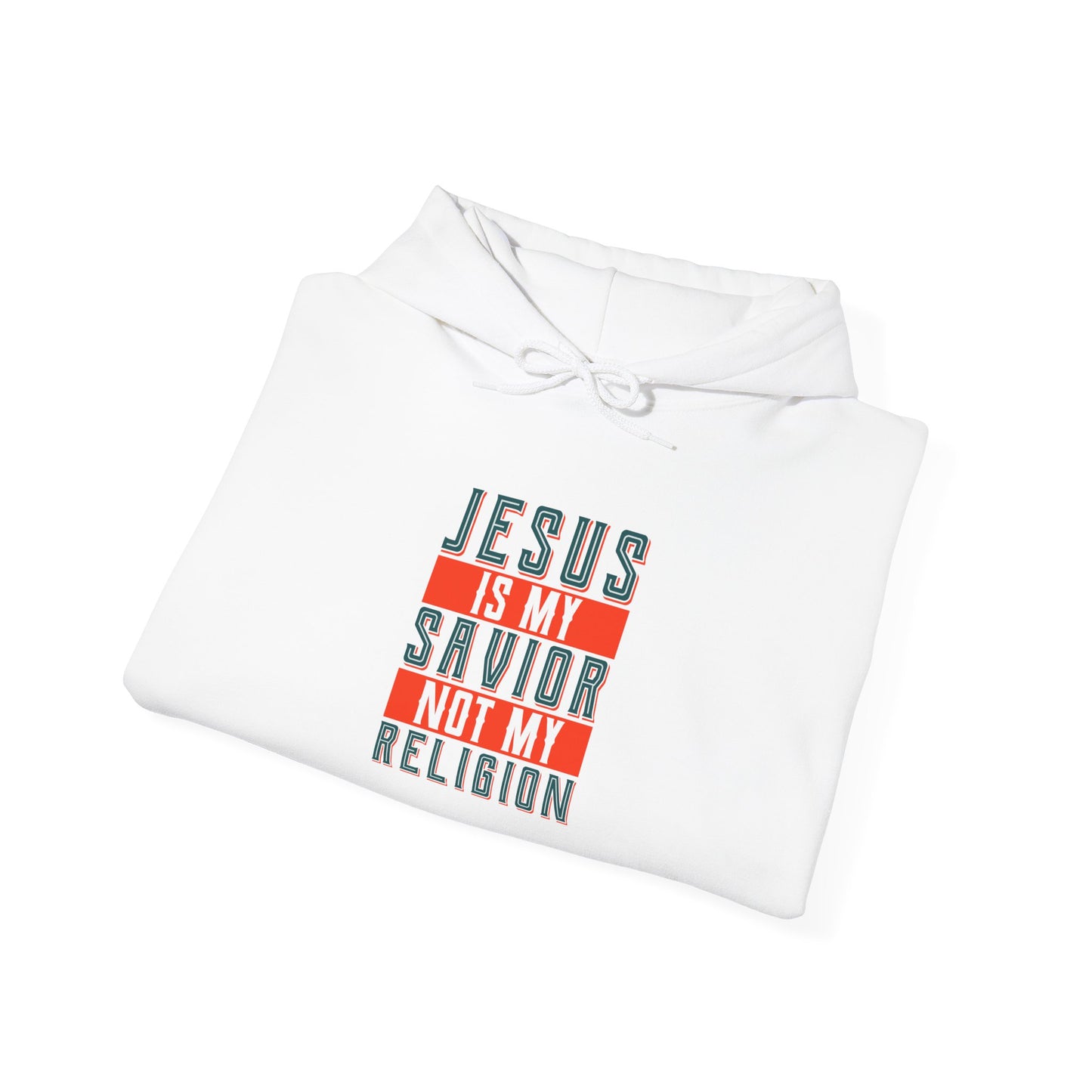 Savior Not Religion Unisex Hoodie - Faith-Based Heavy Blend Sweatshirt - Christian Shirts and More