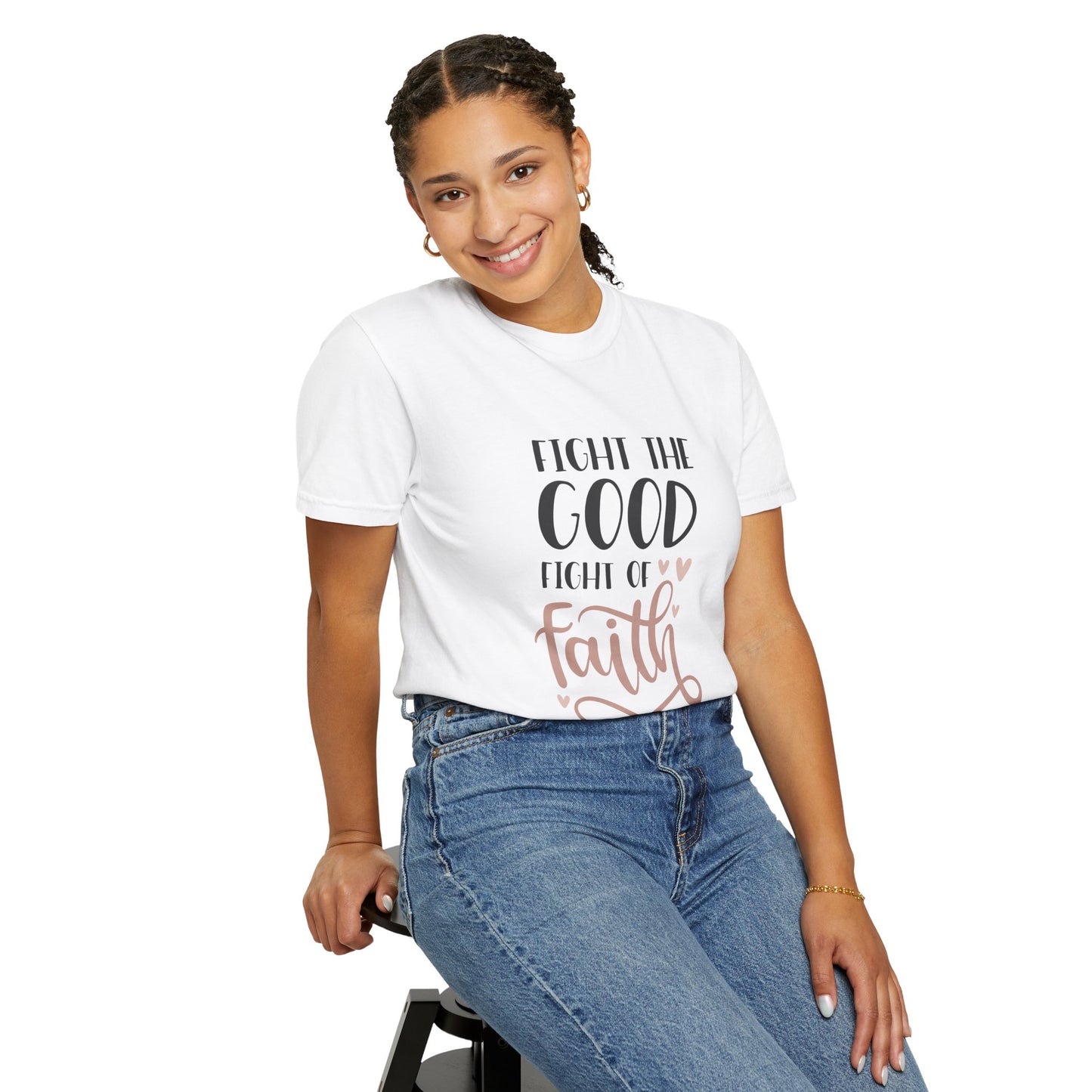 Unisex Fight the Good Fight of Faith T-Shirt - Inspirational Christian Apparel - Christian Shirts and More