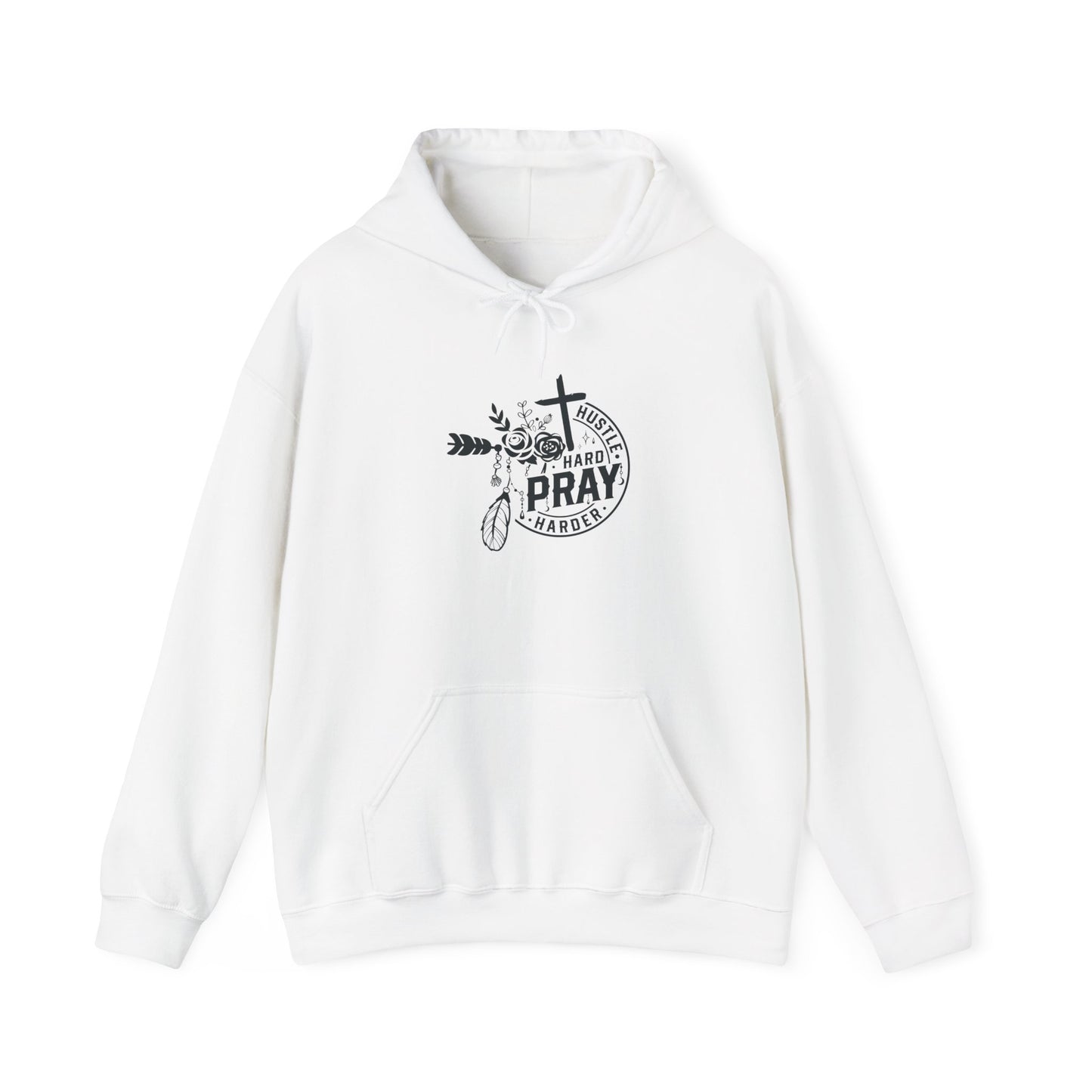 Unisex 'Pray Hard' Heavy Blend Hoodie - Faith-Inspired Comfort Wear - Christian Shirts and More