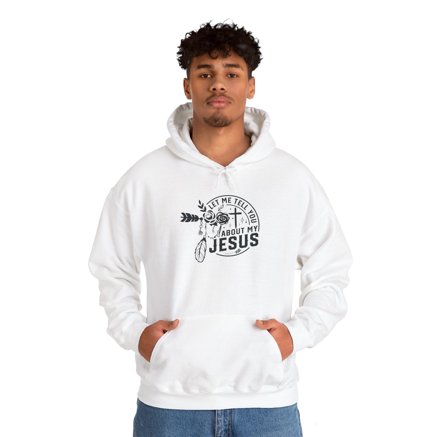 Let Me Tell You About My Jesus Hoodie - Unisex Heavy Blend™ Sweatshirt - Christian Shirts and More