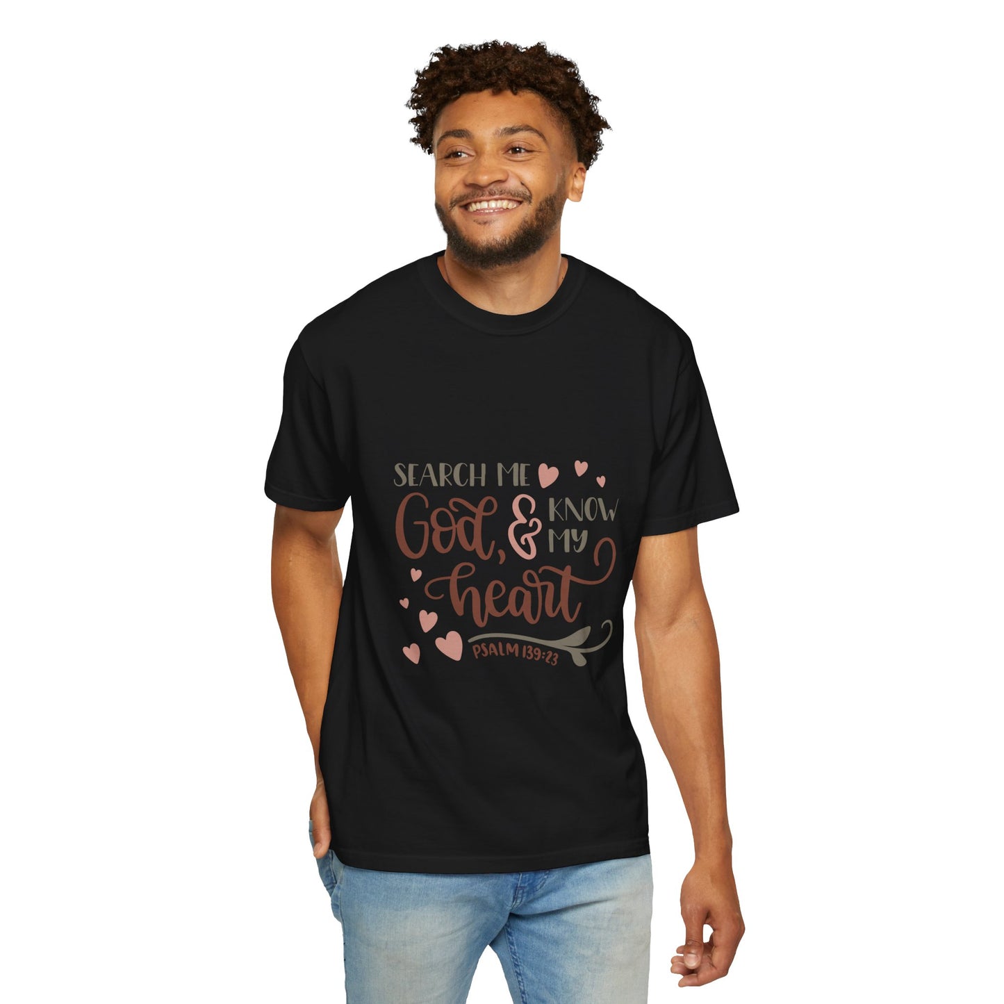 God Knows My Heart T-Shirt | Unisex Garment-Dyed Tee for Faith & Inspiration