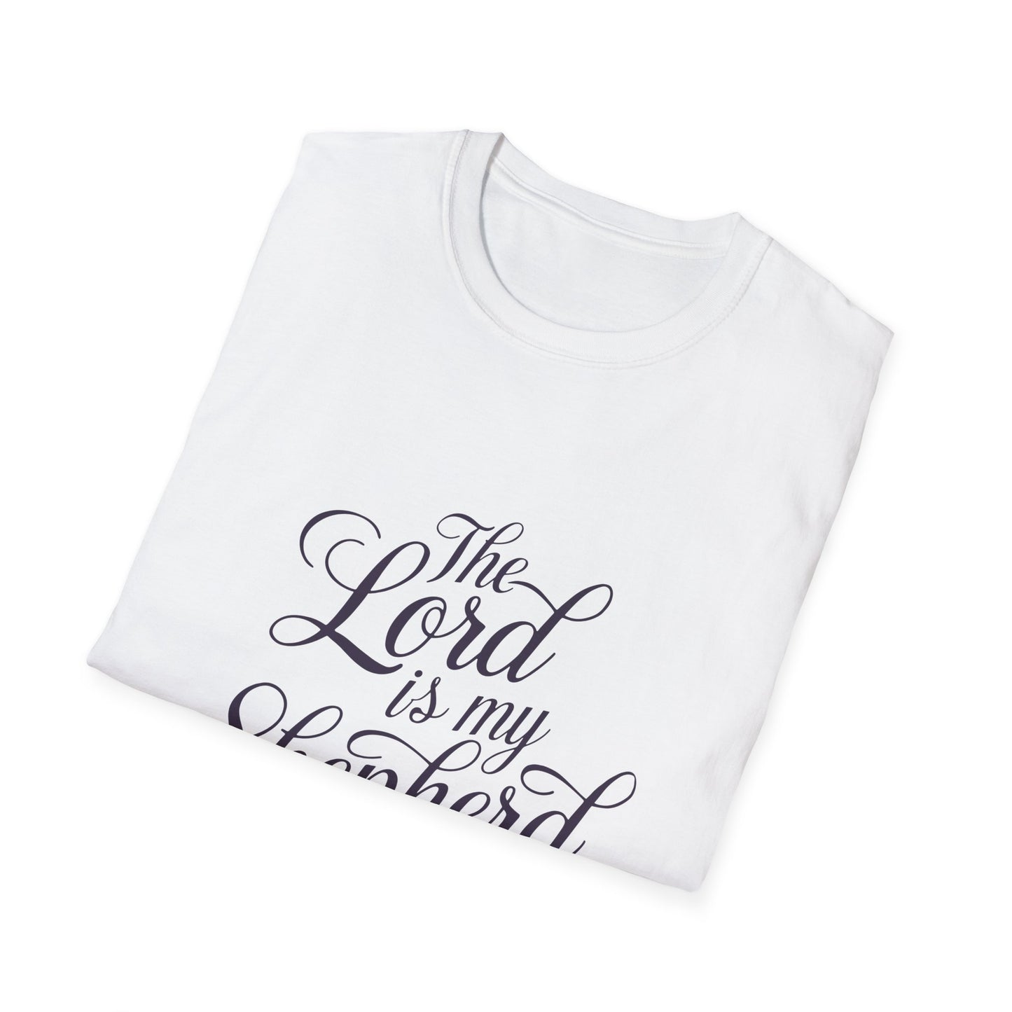 The Lord is My Shepherd Unisex Softstyle T-Shirt - Faith-Based Christian Apparel - Christian Shirts and More
