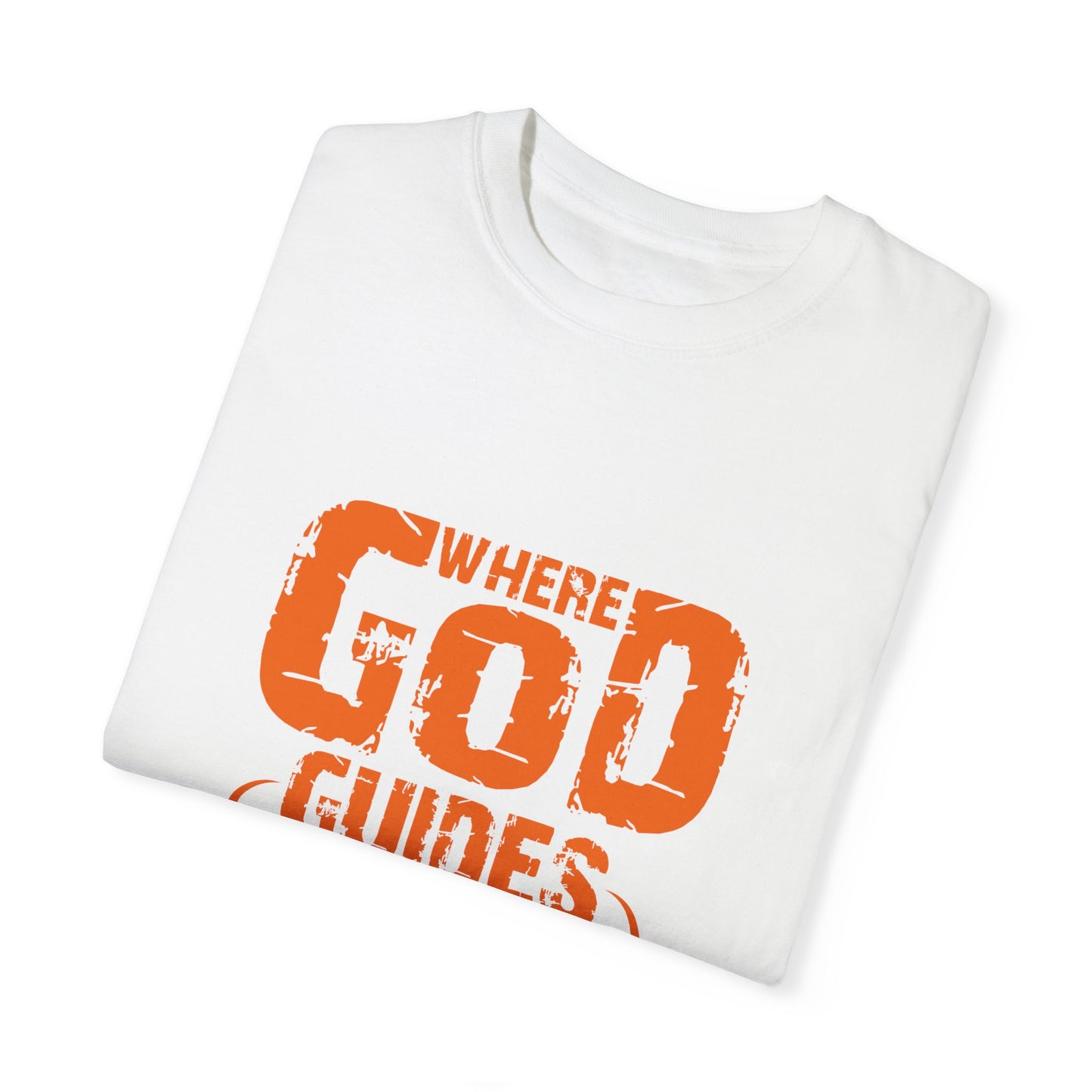 Inspirational Unisex T-Shirt - 'Where God Guides He Provides' | Faith-based Apparel - Christian Shirts and More