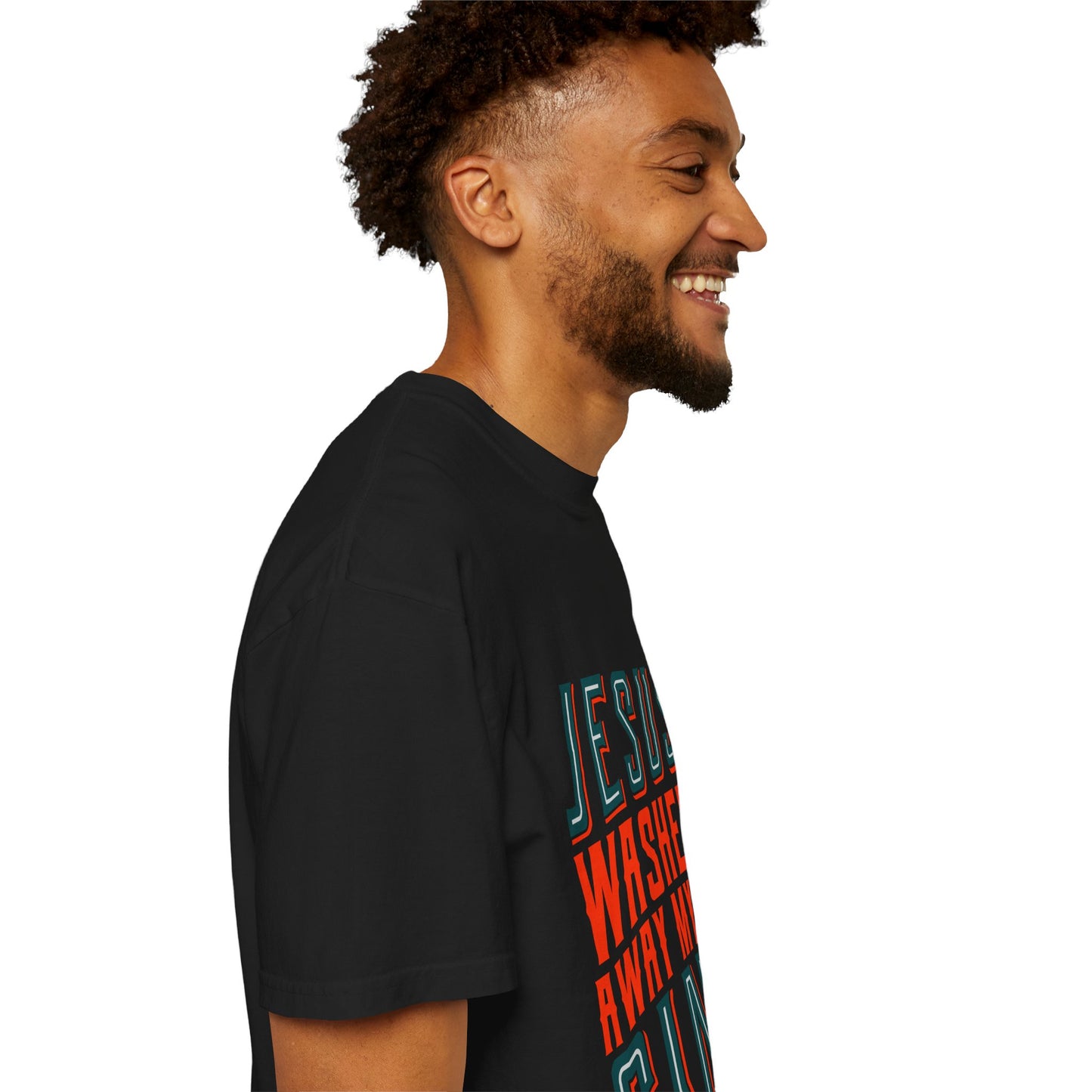 Jesus Washed Away My Sin T-Shirt - Unisex Garment-Dyed Tee - Christian Shirts and More