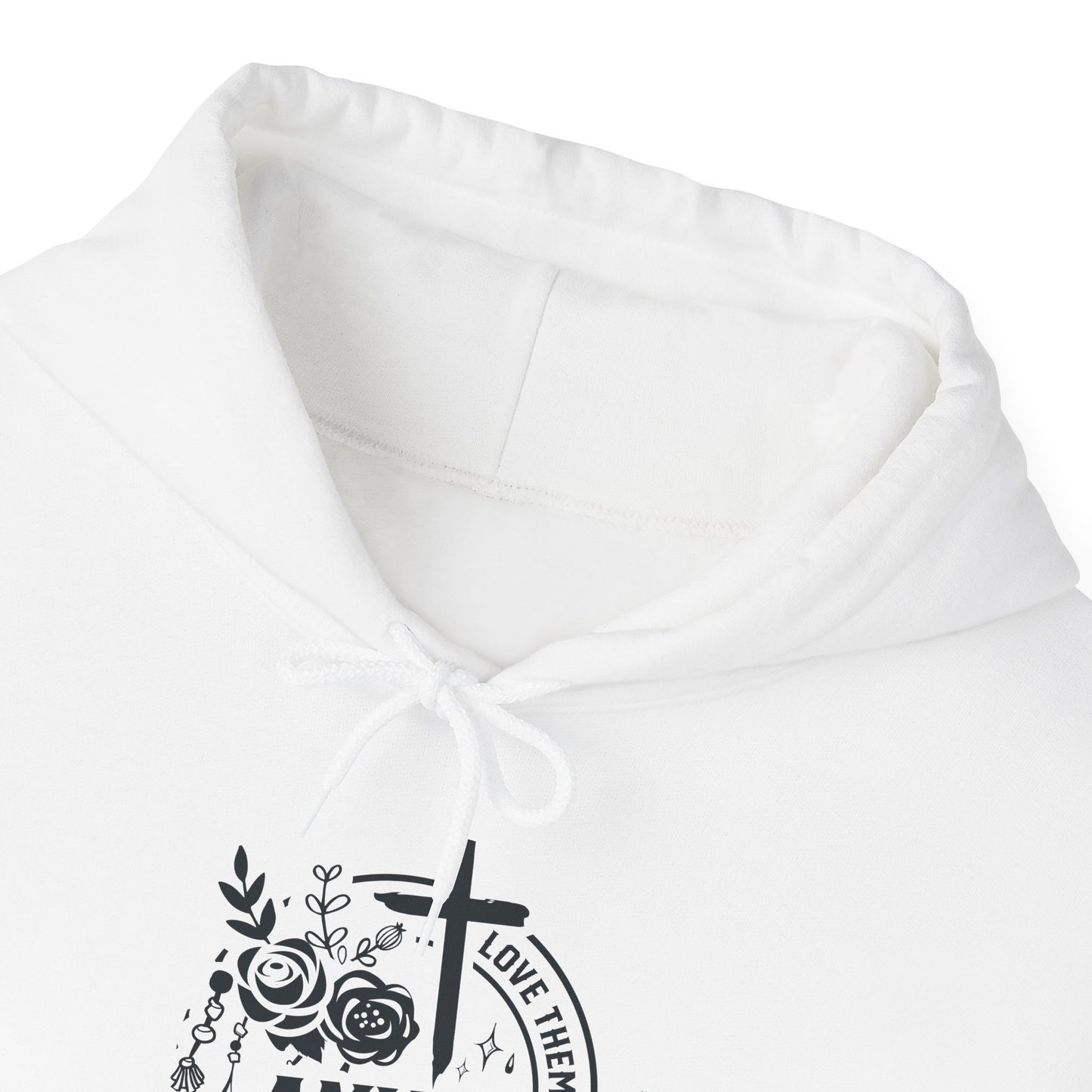 Inspirational Floral Hooded Sweatshirt - Unisex Heavy Blend™ - Christian Shirts and More