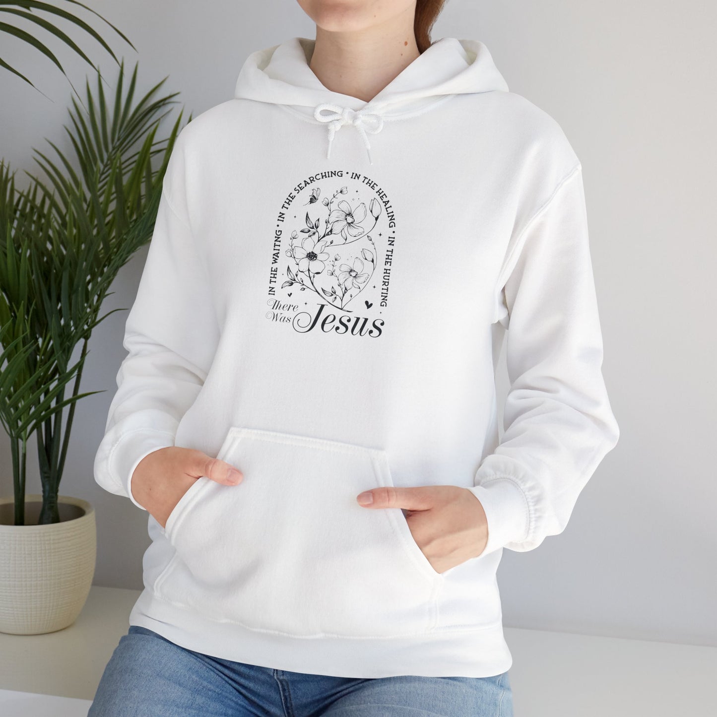 Vintage Jesus Floral Hoodie - Unisex Heavy Blend™ Sweatshirt - Christian Shirts and More