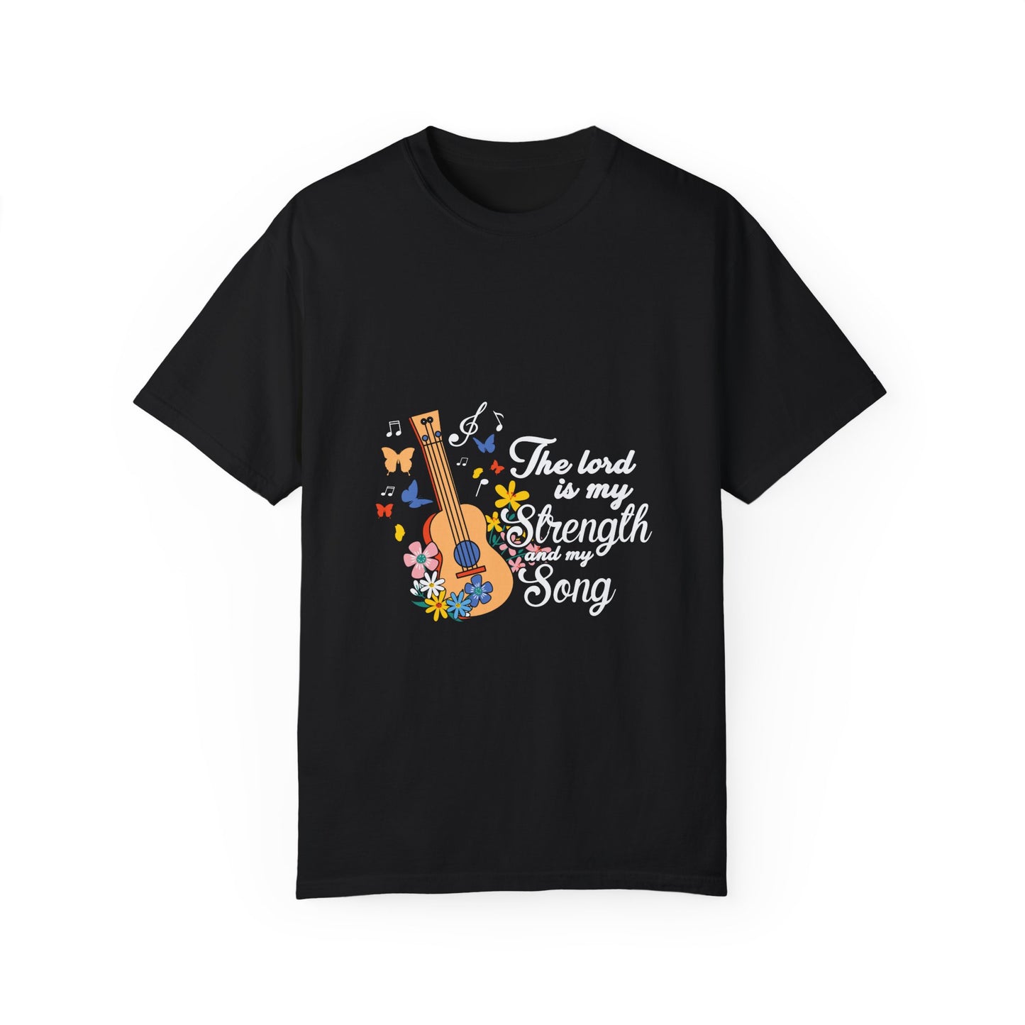 Inspirational Unisex T-Shirt - "The Lord is my Strength and my Song" - Christian Shirts and More