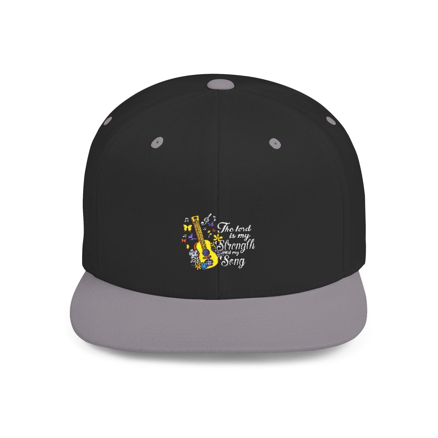 Inspirational Music Snapback Hat - "The Lord is My Strength" Design
