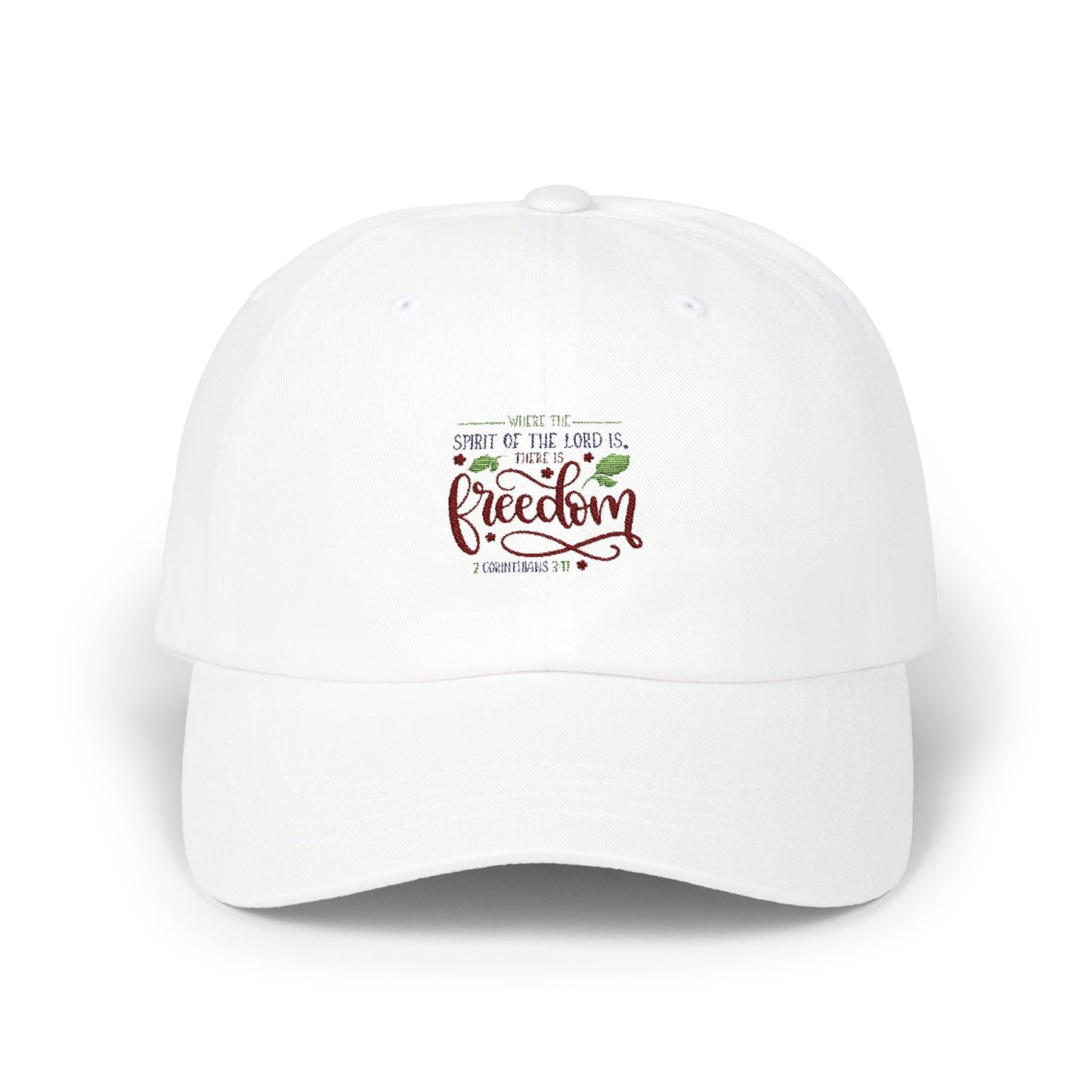 Inspirational Classic Dad Cap - Freedom Design for Faith and Style