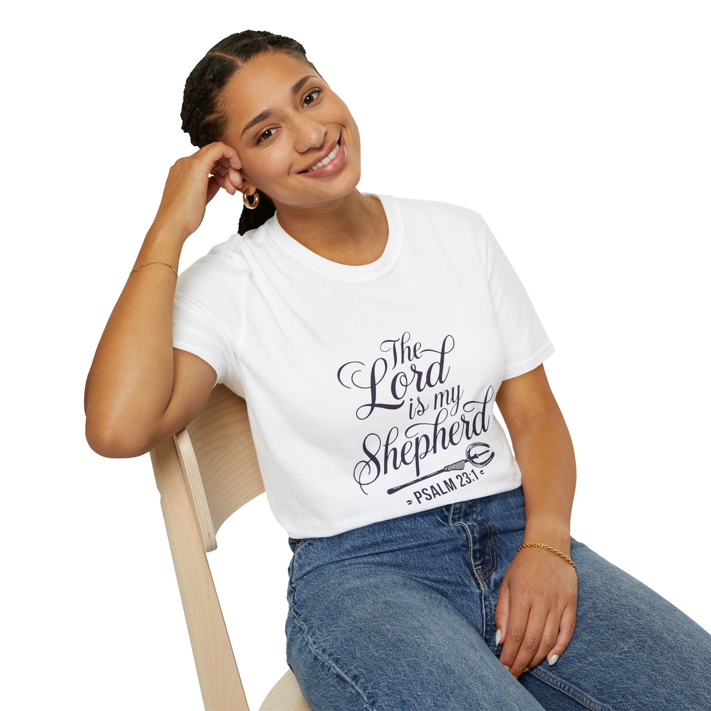 The Lord is My Shepherd Unisex Softstyle T-Shirt - Faith-Based Christian Apparel - Christian Shirts and More
