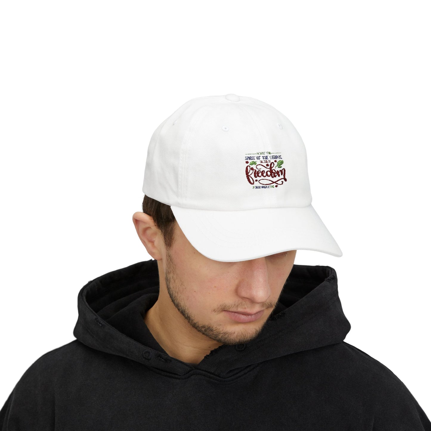 Inspirational Classic Dad Cap - Freedom Design for Faith and Style