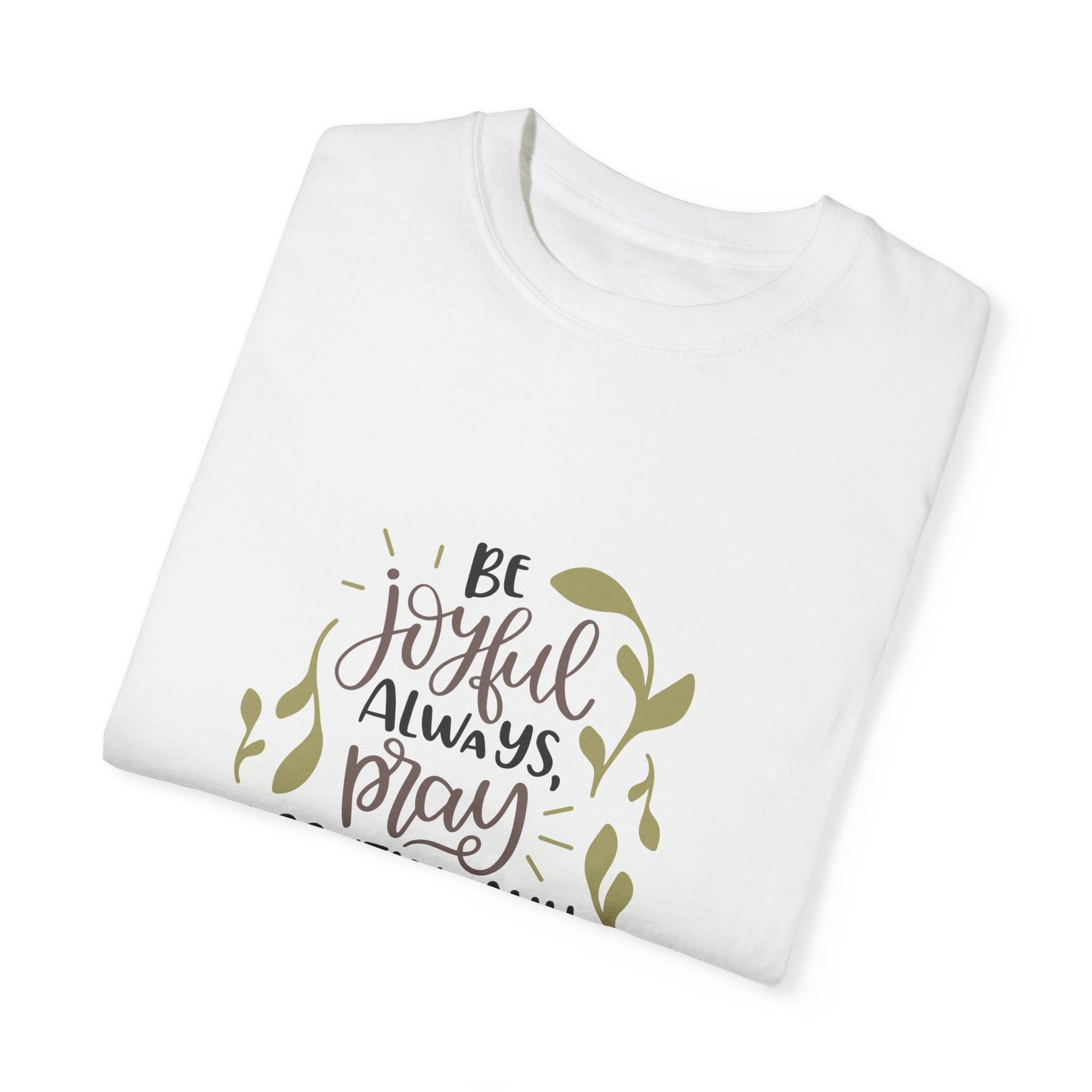 Inspirational Bible Verse T-Shirt - 'Be Joyful Always' Unisex Cotton Tee