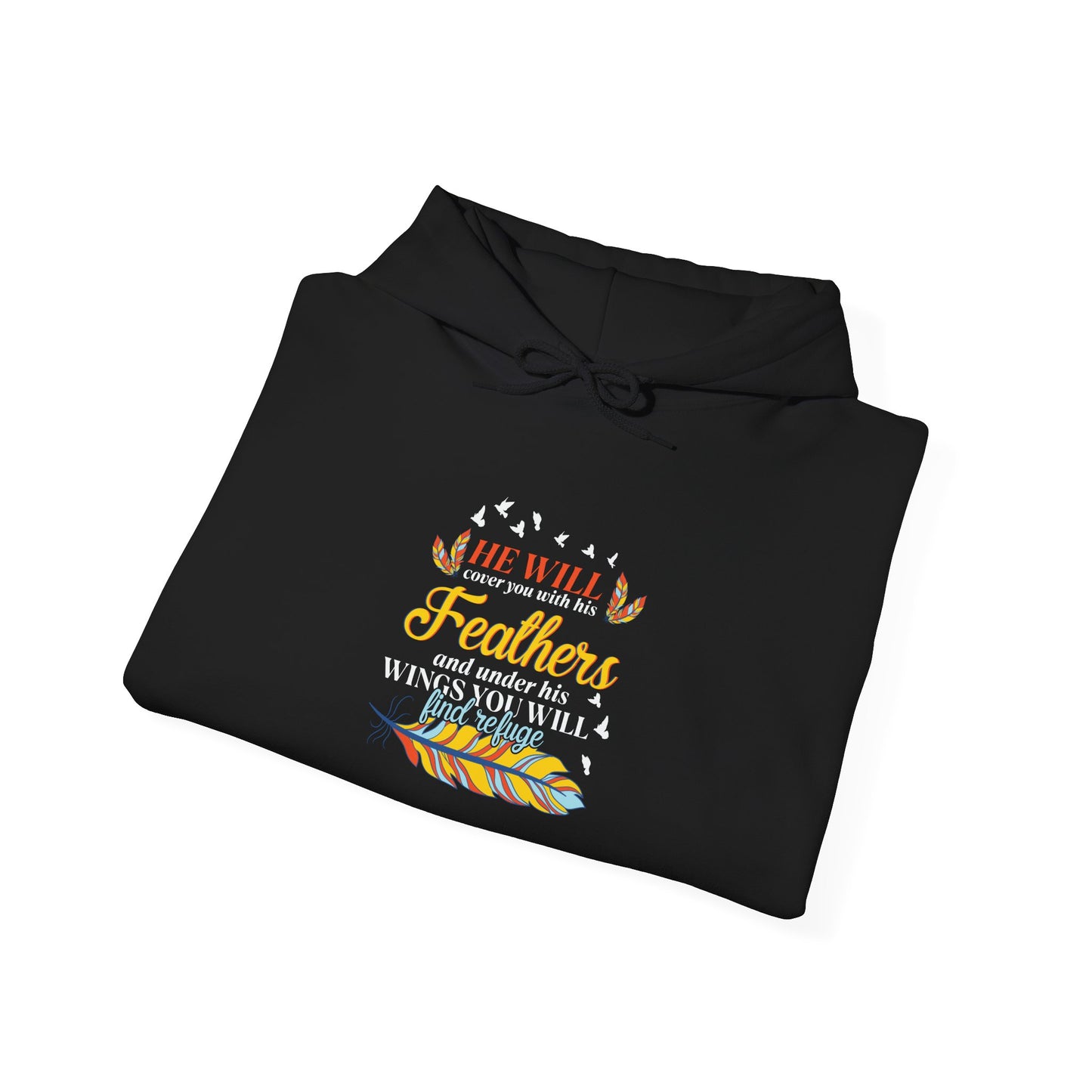 Feathers & Wings Unisex Heavy Blend™ Hooded Sweatshirt - Cozy Statement Piece for Nature Lovers