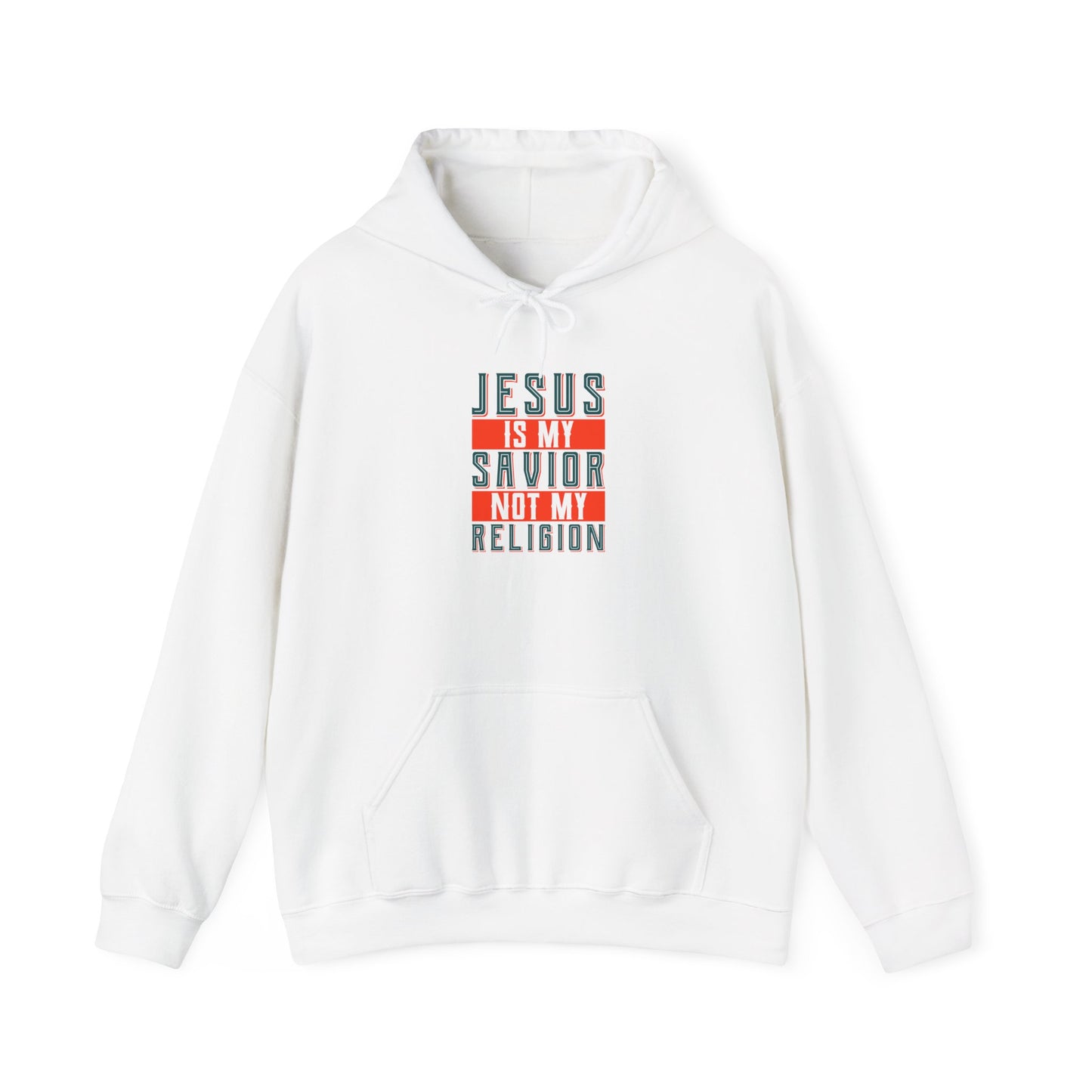 Savior Not Religion Unisex Hoodie - Faith-Based Heavy Blend Sweatshirt - Christian Shirts and More