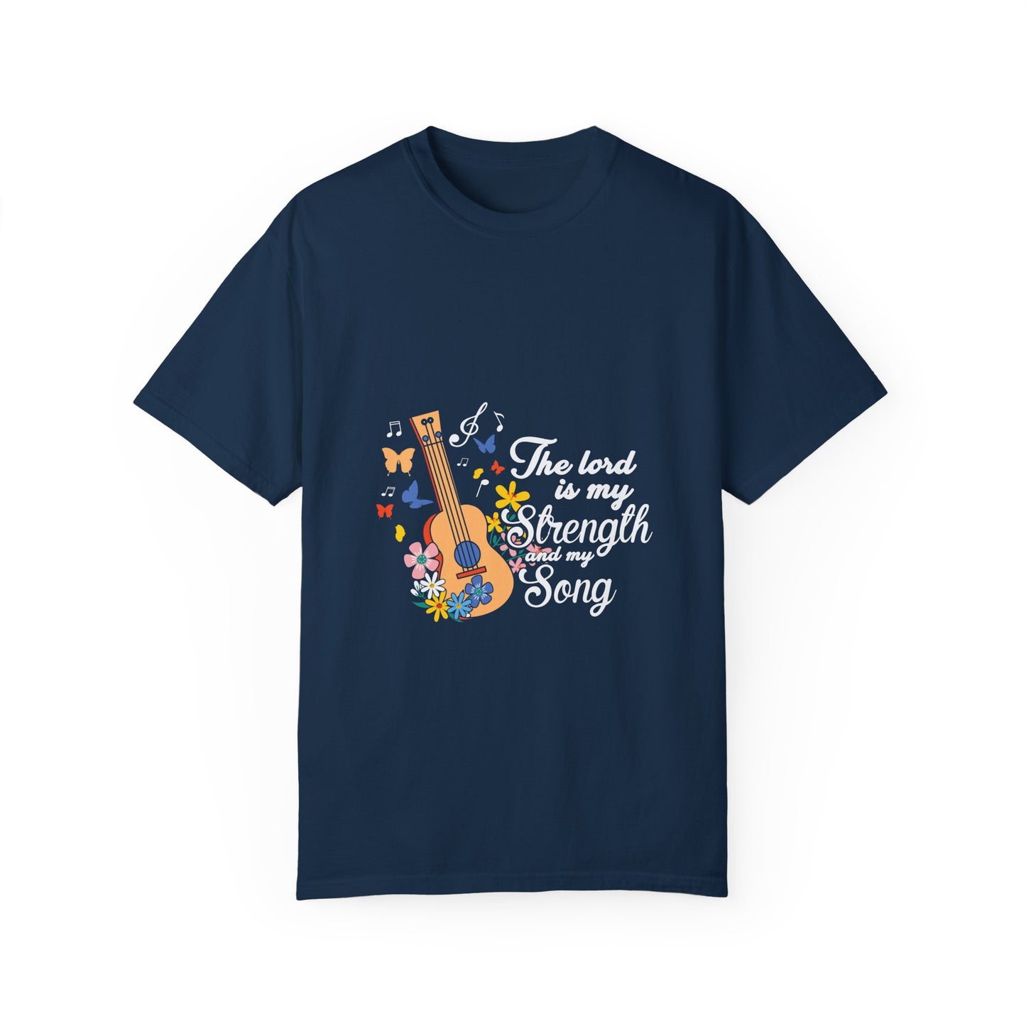 Inspirational Unisex T-Shirt - "The Lord is my Strength and my Song" - Christian Shirts and More