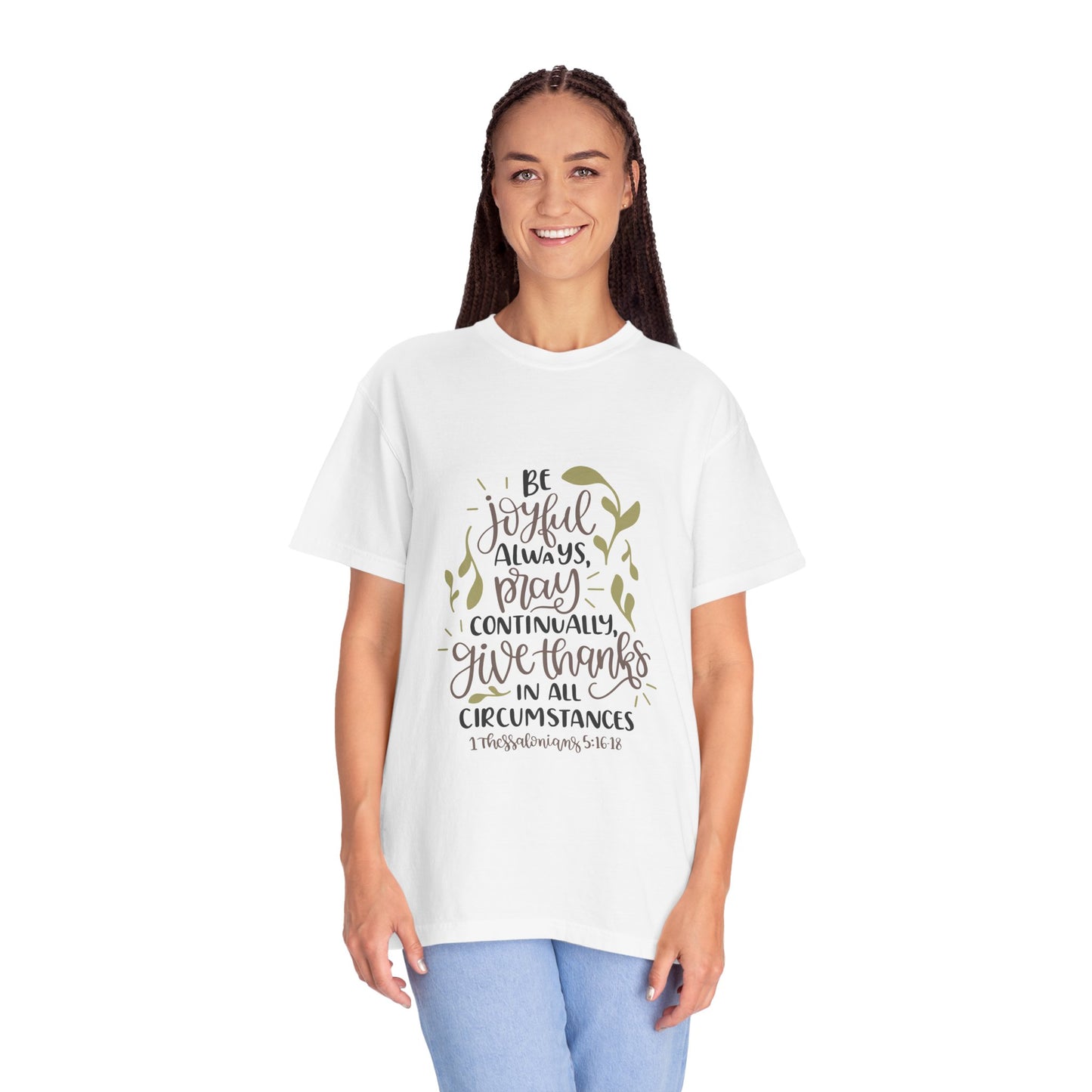 Inspirational Bible Verse T-Shirt - 'Be Joyful Always' Unisex Cotton Tee
