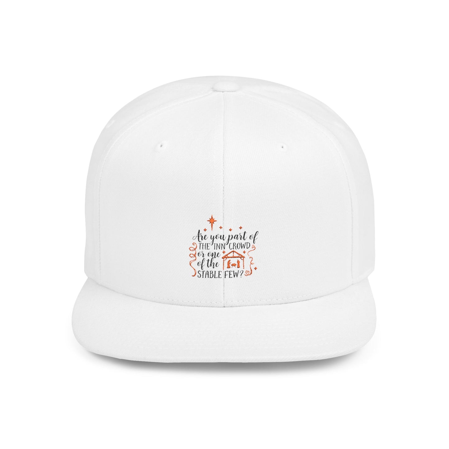 Inspirational Flat Bill Snapback Hat - 'Be You Part of the Stable Few' Design - Christian Shirts and More