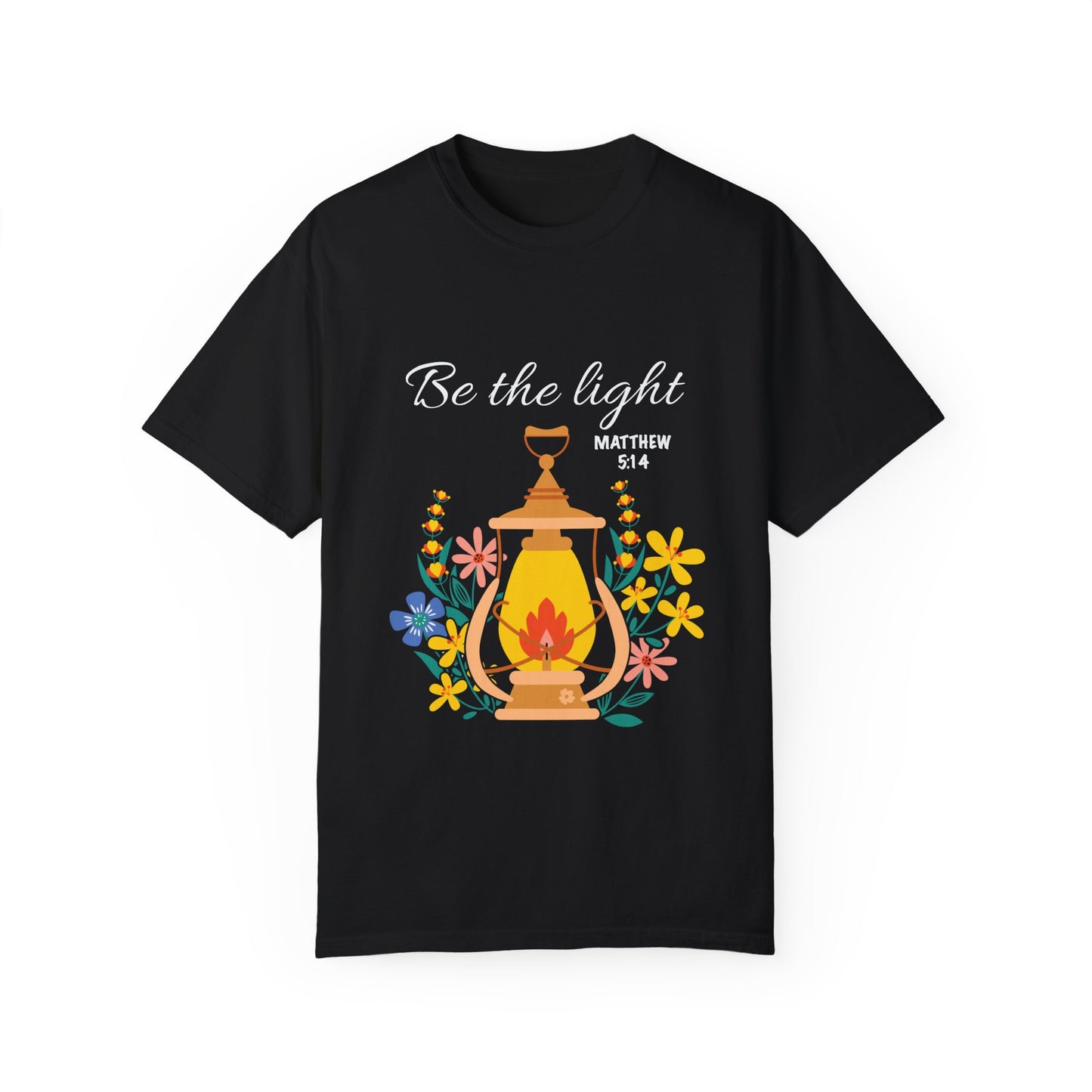 Christian Lantern T-Shirt - "Be the Light" Inspirational Tee - Christian Shirts and More