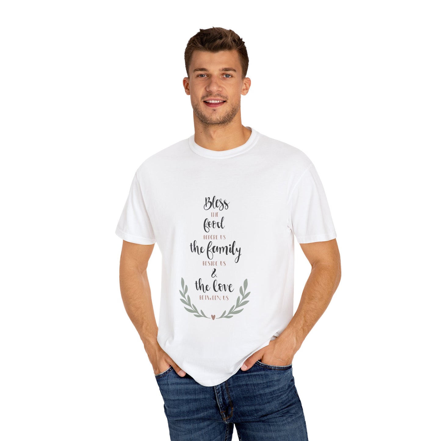 Family Blessings Unisex Garment-Dyed T-Shirt - Christian Shirts and More