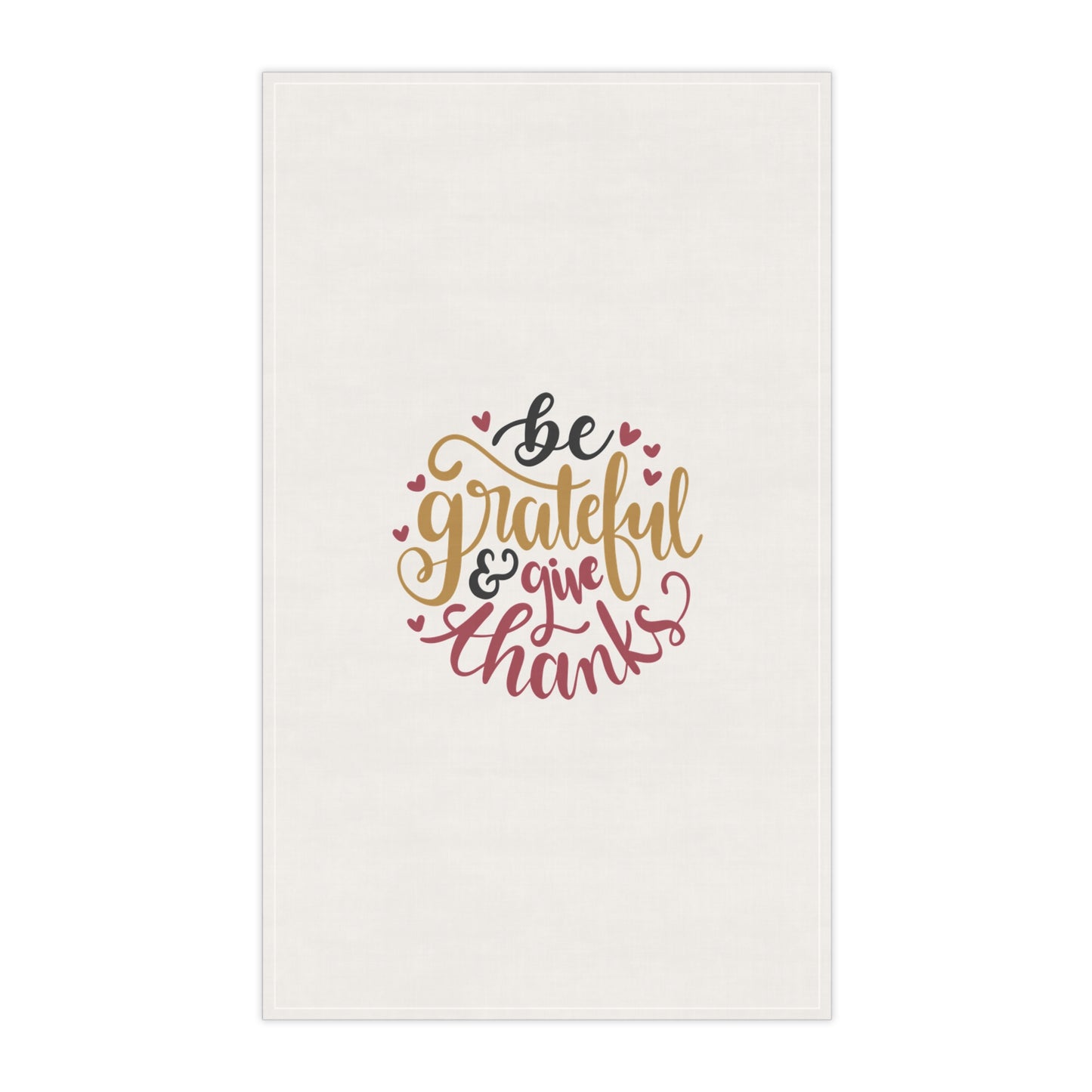 Grateful & Thankful Cotton Tea Towels - Perfect Gift for Home & Holidays