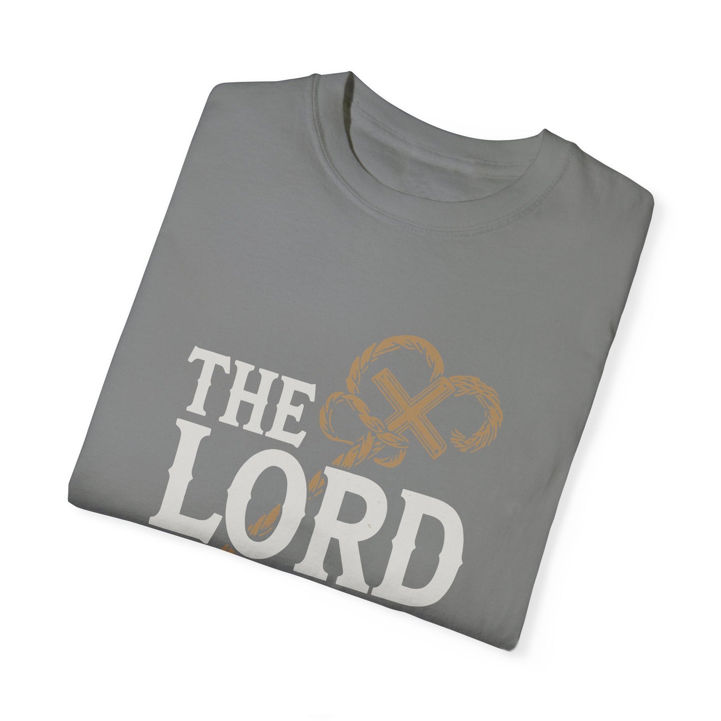 Unisex Garment-Dyed T-shirt - 'The Lord is My Shepherd' Psalm 23:1 Design - Christian Shirts and More