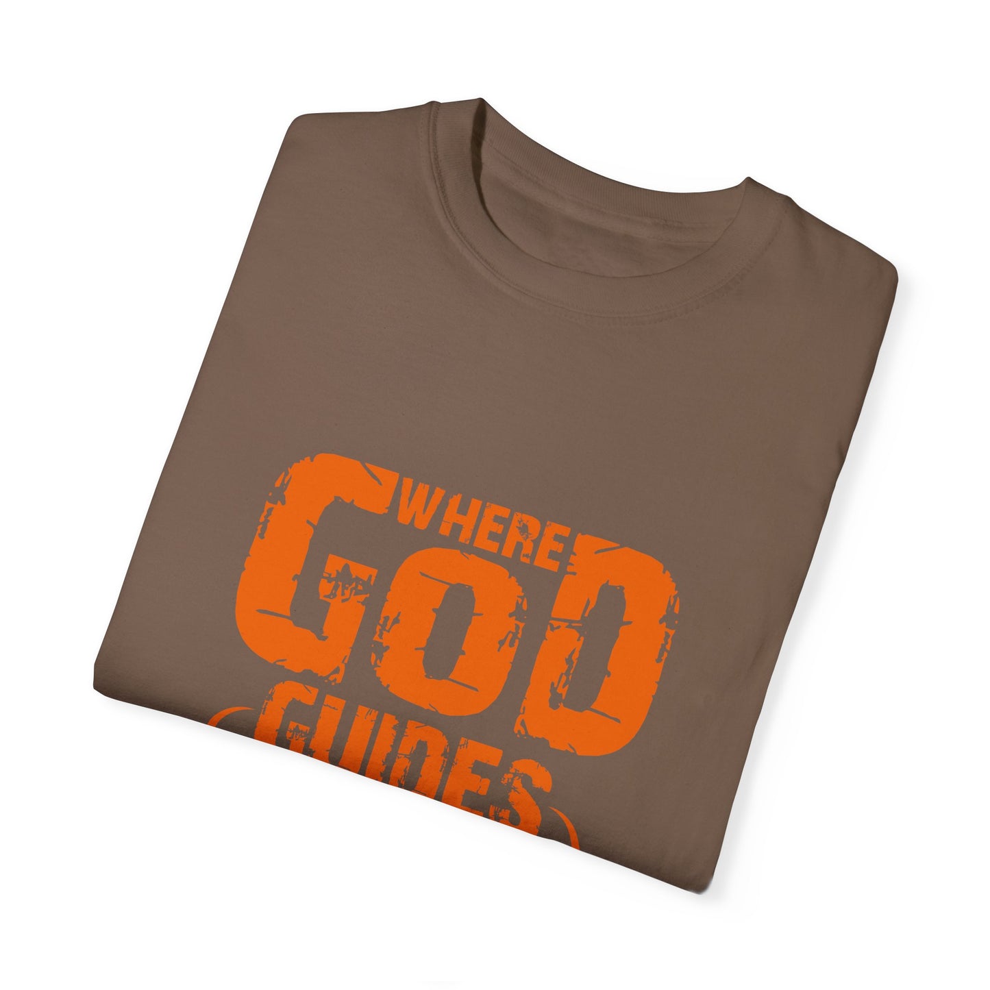 Inspirational Unisex T-Shirt - 'Where God Guides He Provides' | Faith-based Apparel - Christian Shirts and More