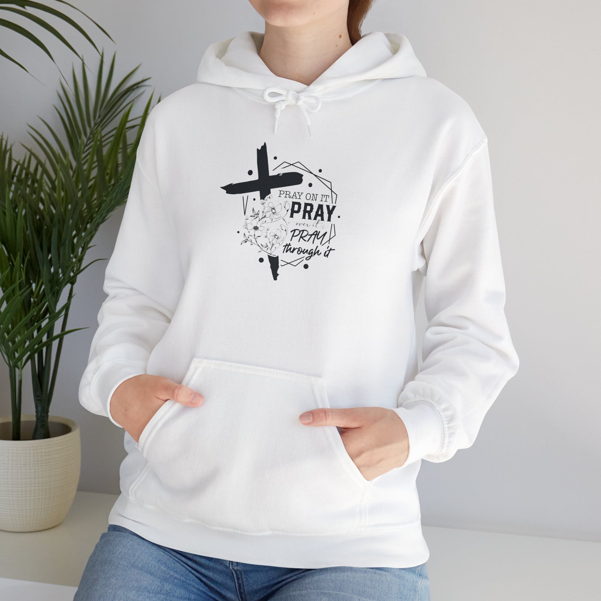 Inspirational Pray Sweatshirt - Unisex Heavy Blend™ Hoodie - Christian Shirts and More