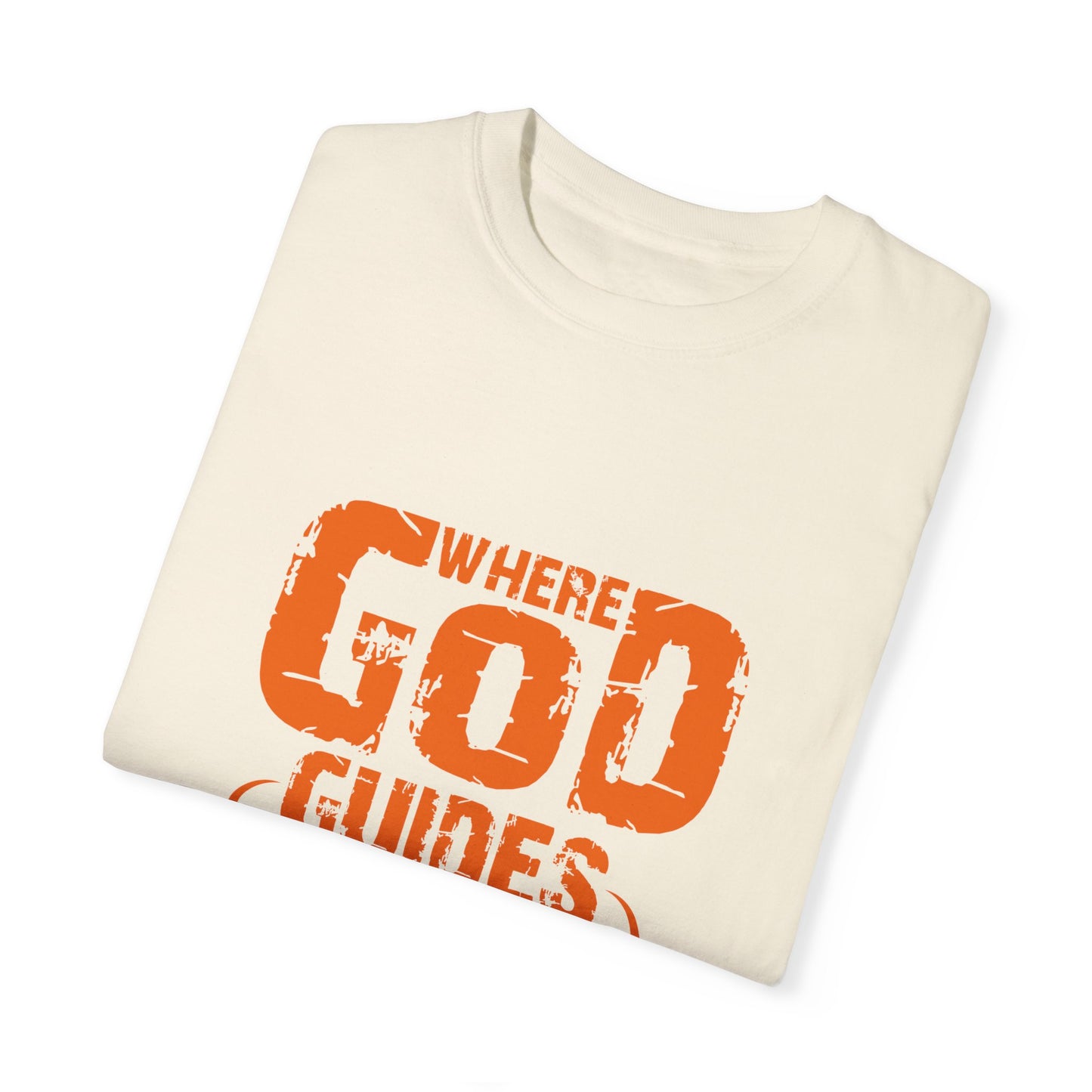 Inspirational Unisex T-Shirt - 'Where God Guides He Provides' | Faith-based Apparel - Christian Shirts and More