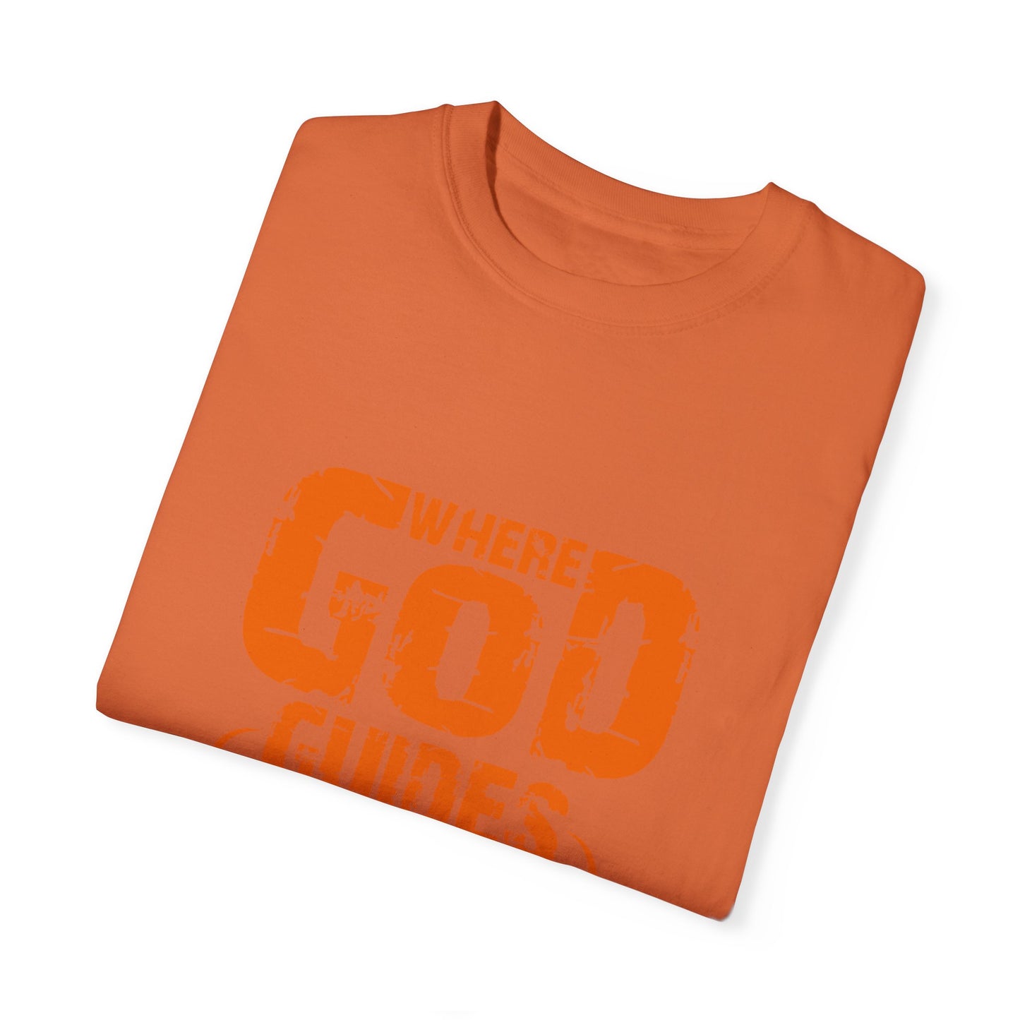 Inspirational Unisex T-Shirt - 'Where God Guides He Provides' | Faith-based Apparel - Christian Shirts and More