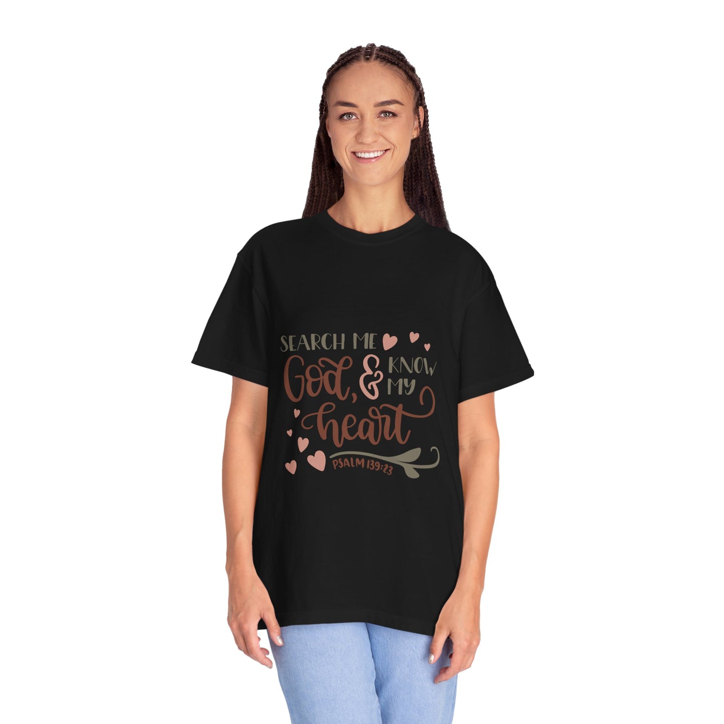 God Knows My Heart T-Shirt | Unisex Garment-Dyed Tee for Faith & Inspiration