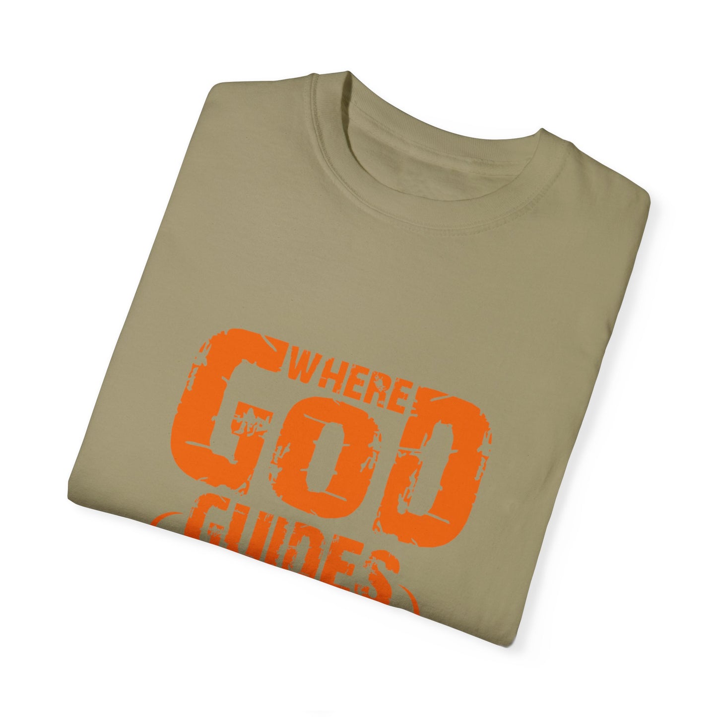 Inspirational Unisex T-Shirt - 'Where God Guides He Provides' | Faith-based Apparel - Christian Shirts and More