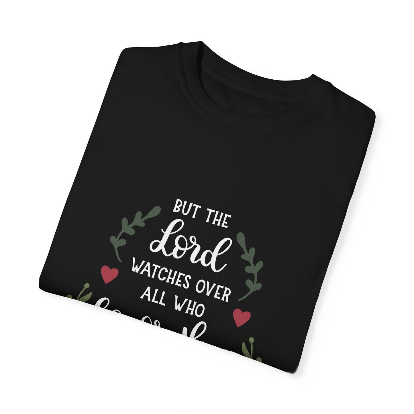 Garment-Dyed T-Shirt - "Honor Him and Trust His Kindness" - Faith-Based Apparel
