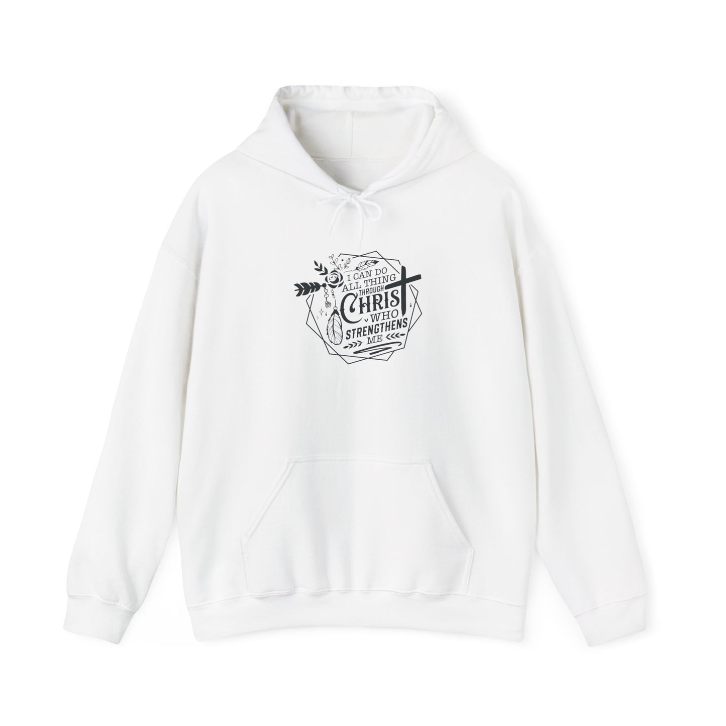 Christ Is My Strength Unisex Hoodie - Heavy Blend™ Sweatshirt for Comfort and Faith - Christian Shirts and More