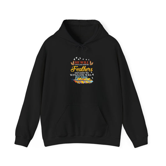 Feathers & Wings Unisex Heavy Blend™ Hooded Sweatshirt - Cozy Statement Piece for Nature Lovers - Christian Shirts and More