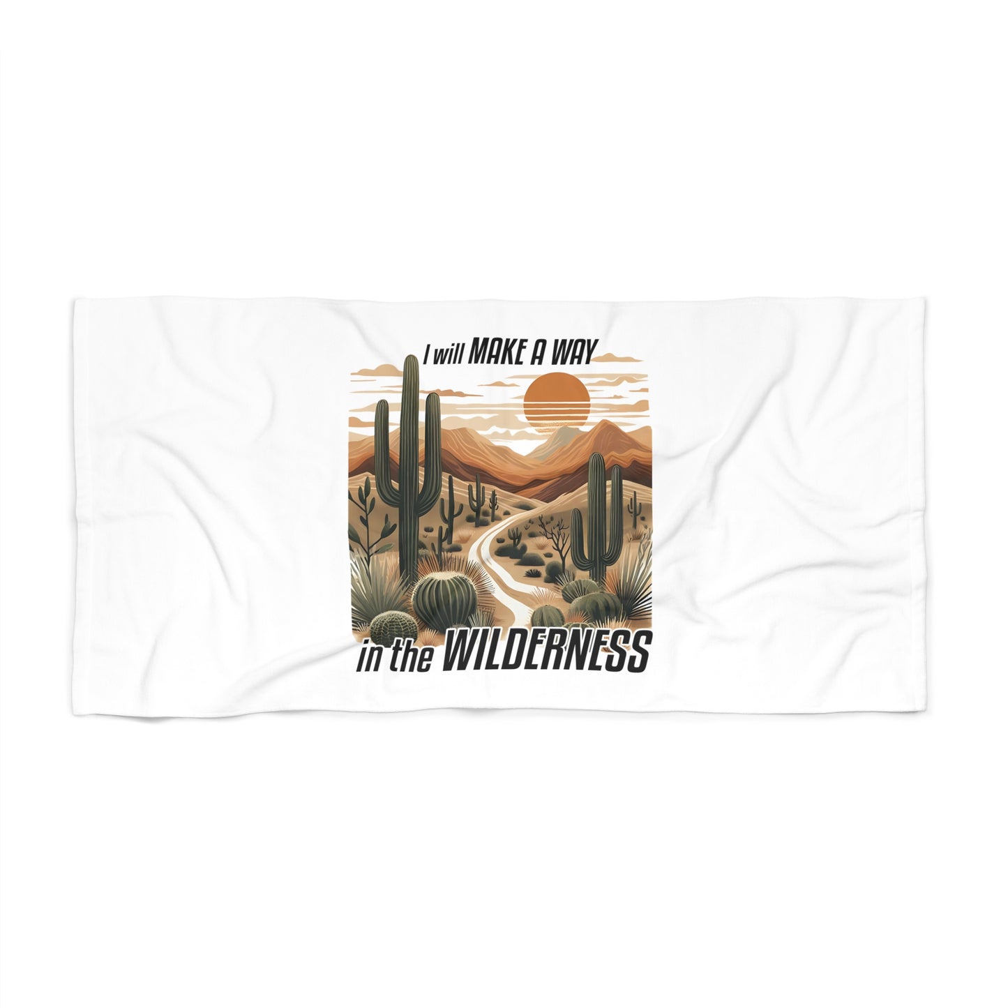 Desert Landscape Beach Towel - Inspirational Wilderness Design
