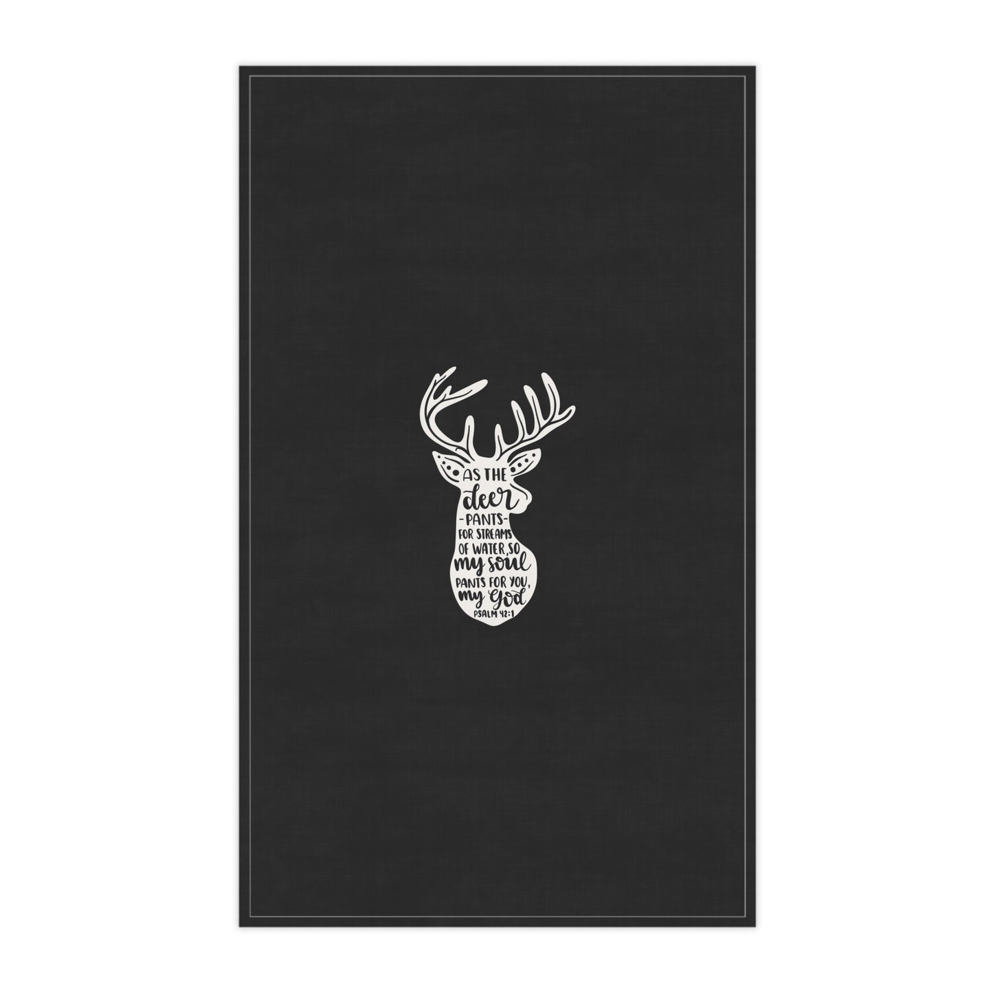 Inspirational Deer-Themed Cotton Tea Towels for Rustic Kitchens