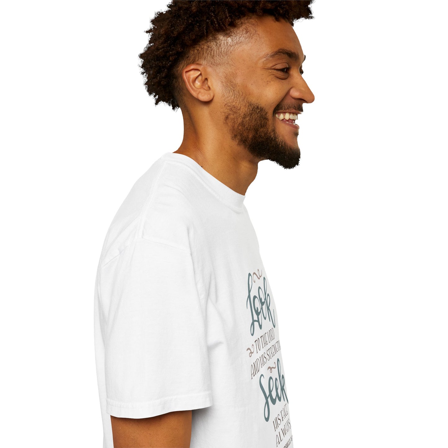 Inspirational Unisex Garment-Dyed T-Shirt - "Look to the Lord" Christian Apparel