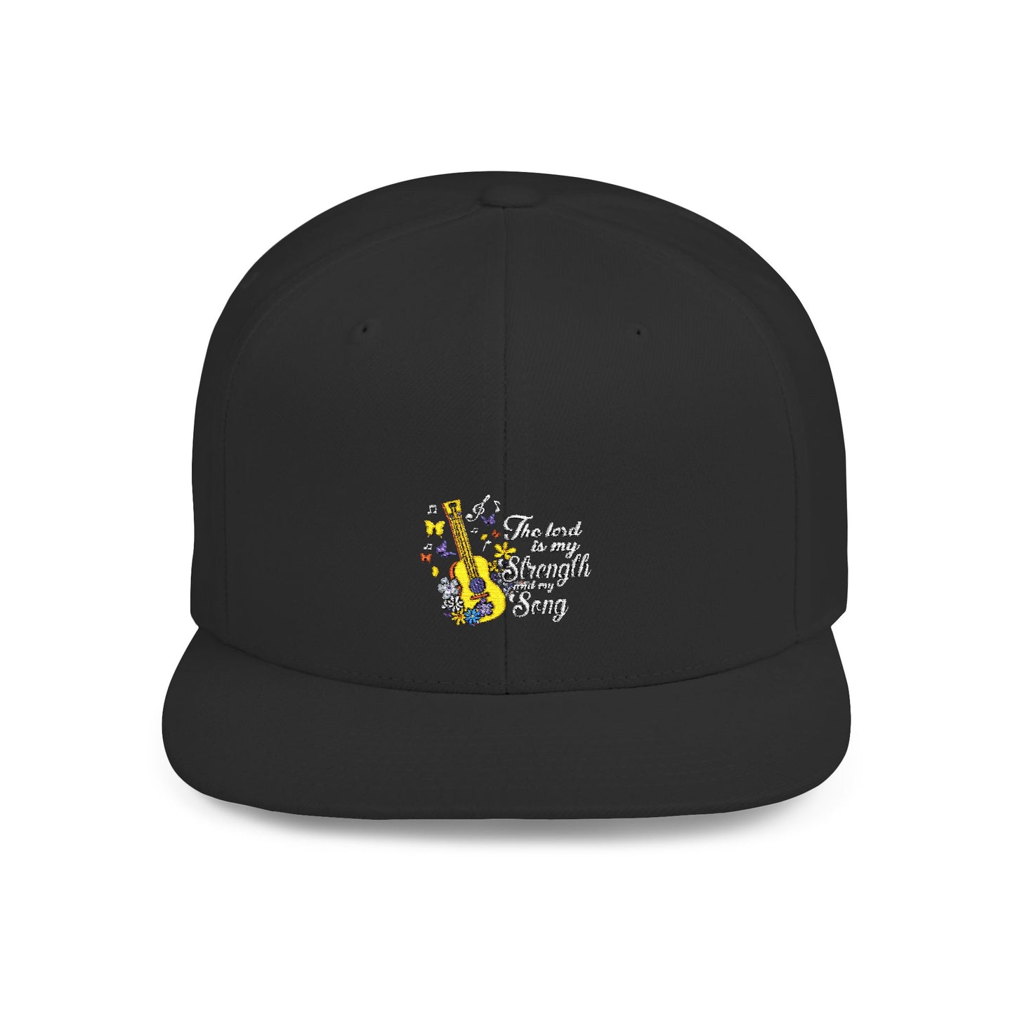 Inspirational Music Snapback Hat - "The Lord is My Strength" Design